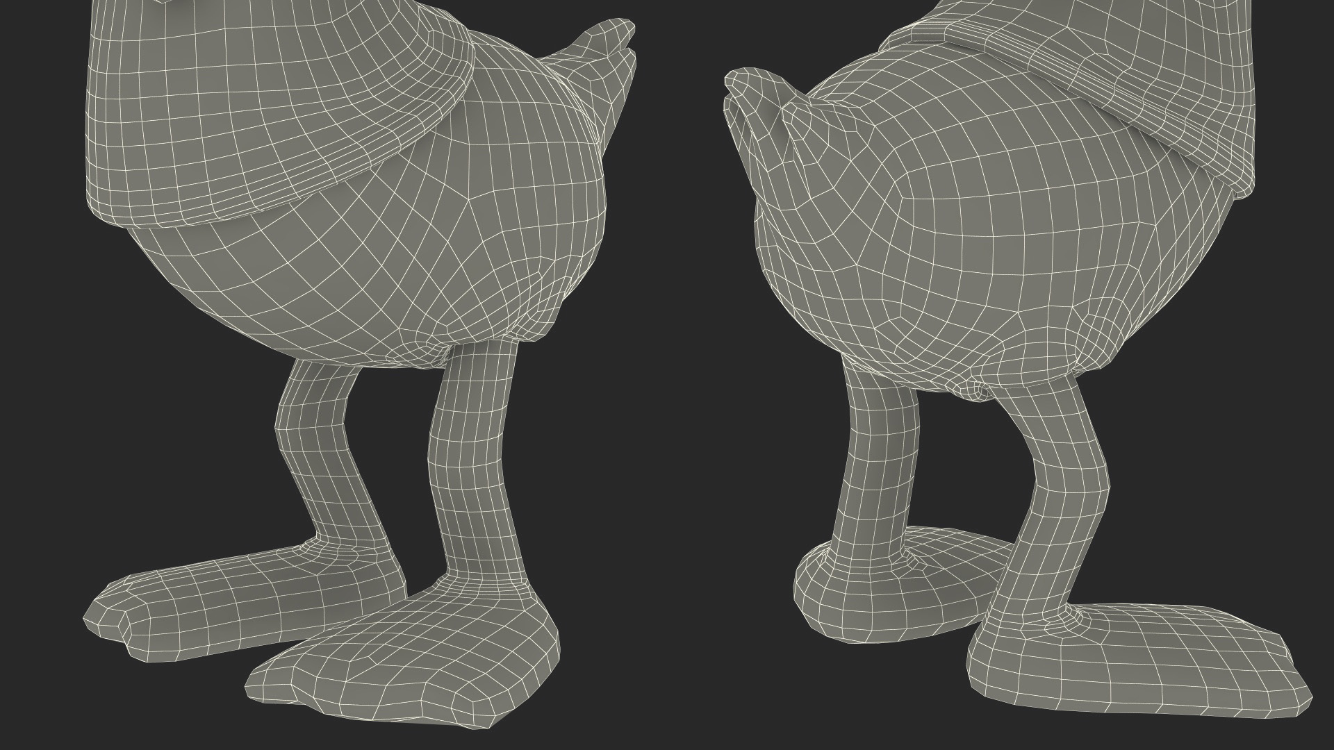 Disney Character Donald Duck Rigged for Maya 3D model