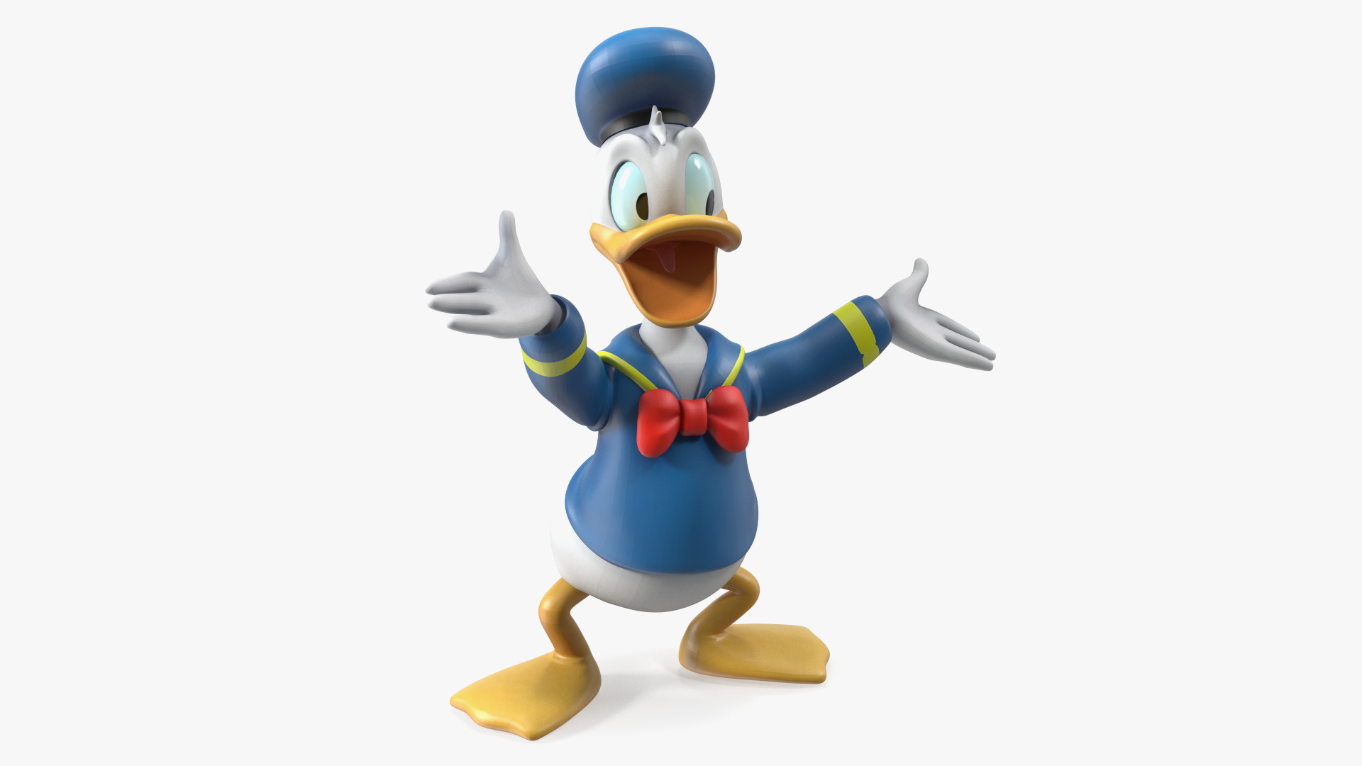Disney Character Donald Duck Rigged for Maya 3D model