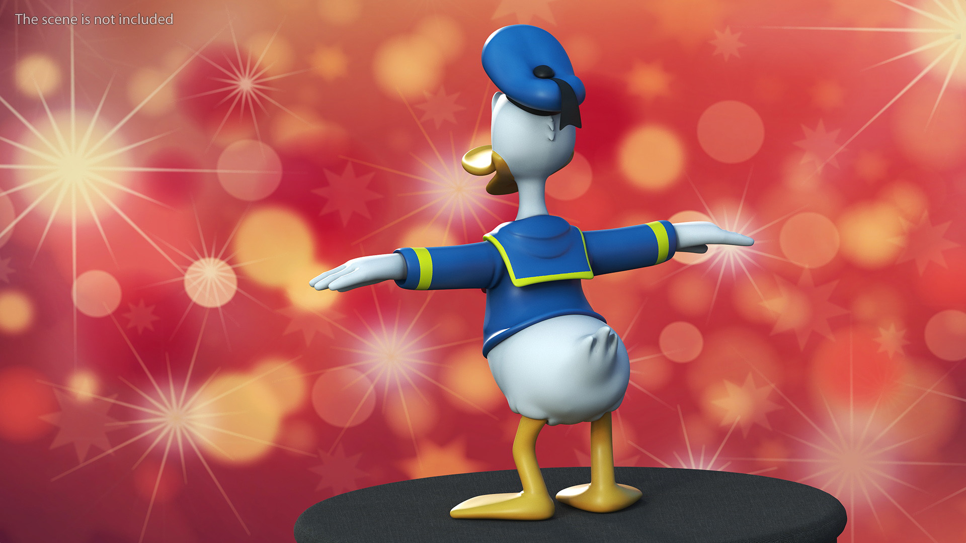 Disney Character Donald Duck Rigged for Maya 3D model