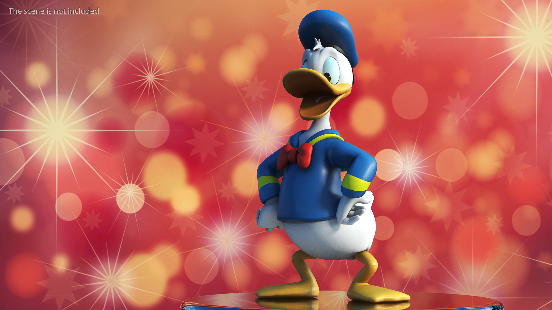 Disney Character Donald Duck Rigged for Maya 3D model
