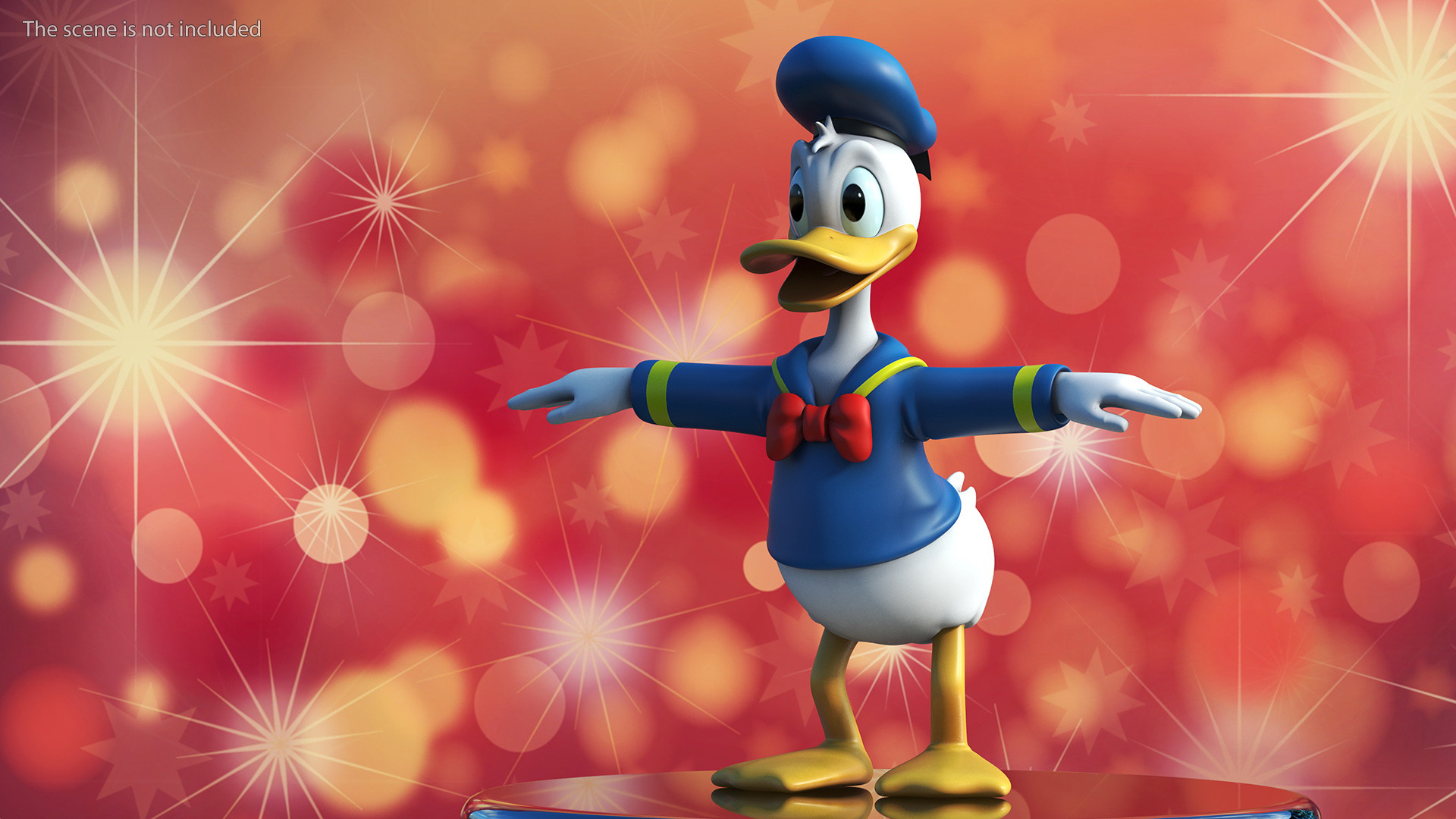 Disney Character Donald Duck Rigged for Maya 3D model