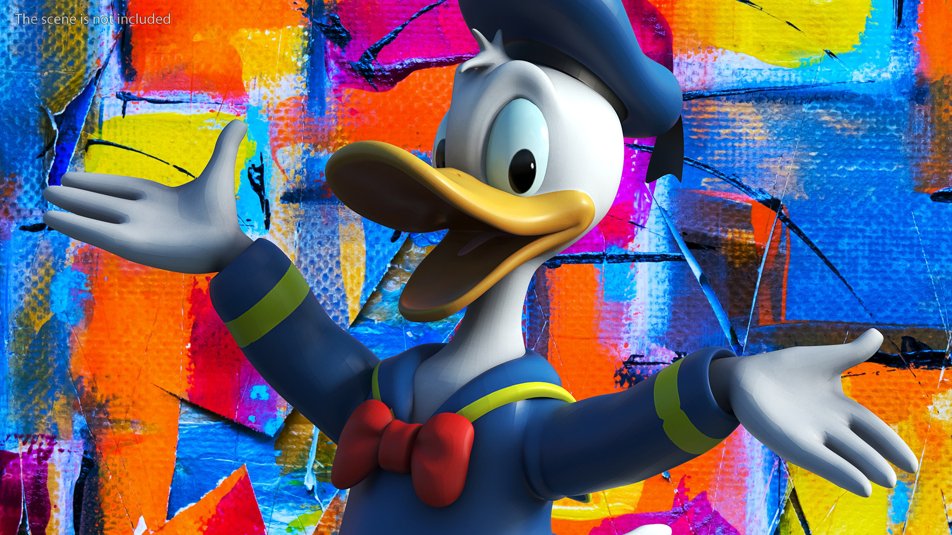 Disney Character Donald Duck Rigged for Maya 3D model
