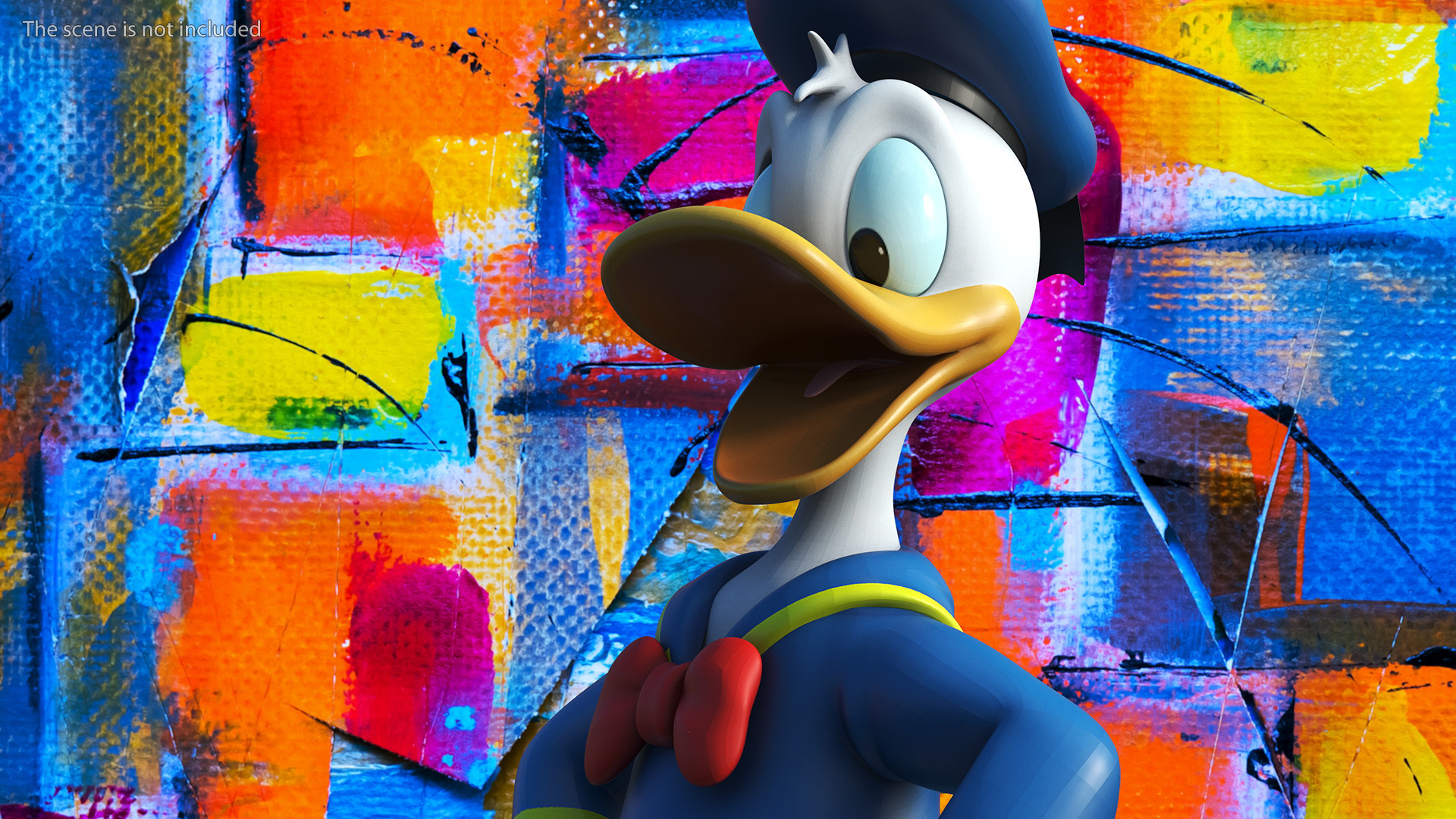 Disney Character Donald Duck Rigged for Maya 3D model