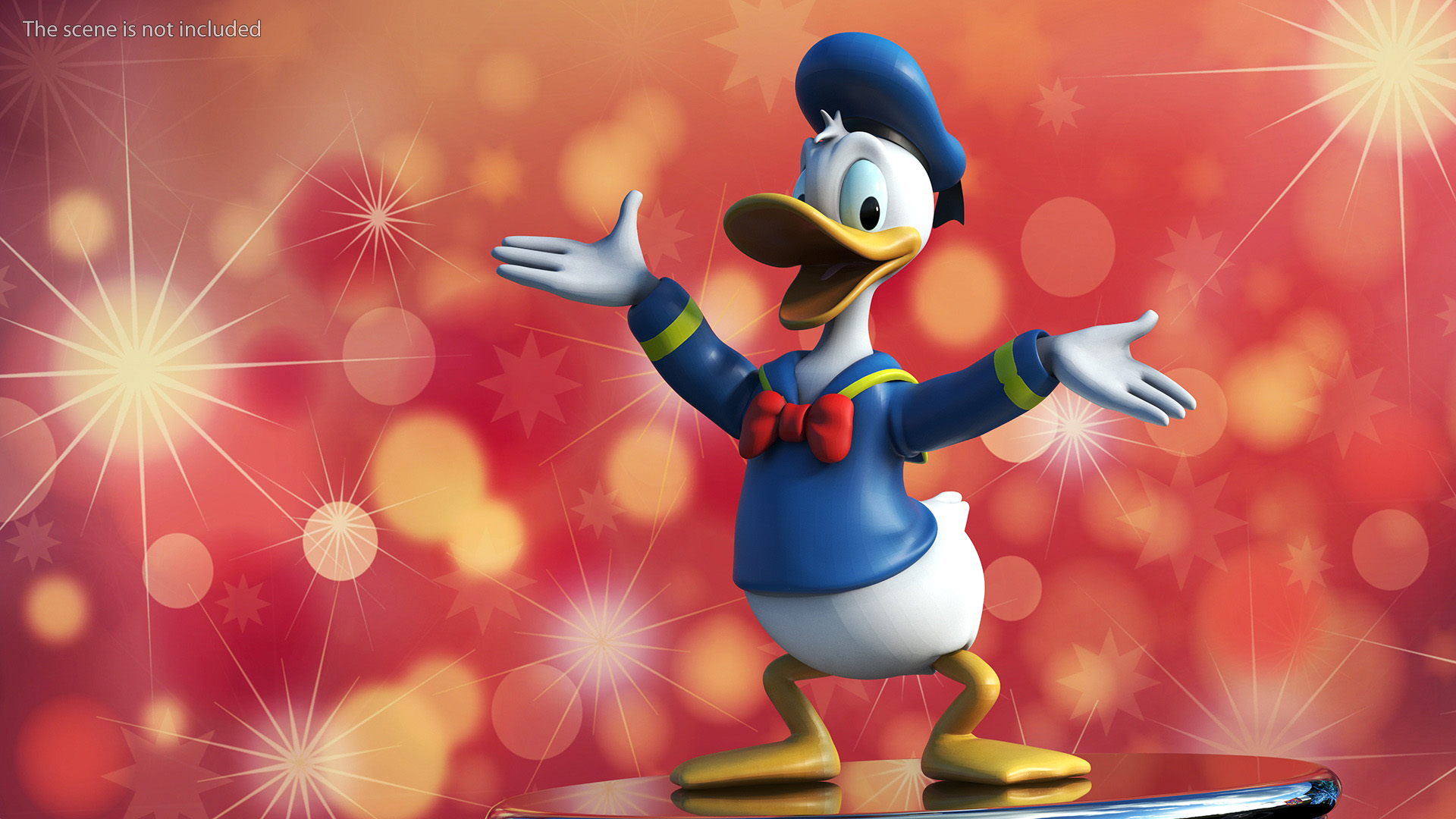 Disney Character Donald Duck Rigged for Maya 3D model