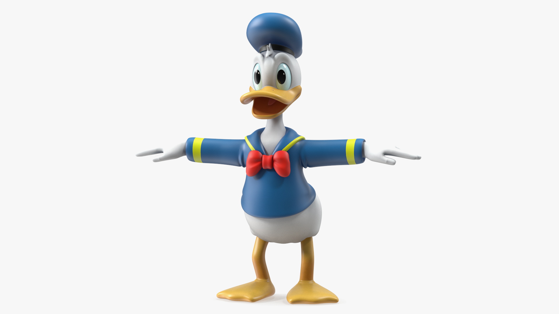 Disney Character Donald Duck Rigged for Maya 3D model
