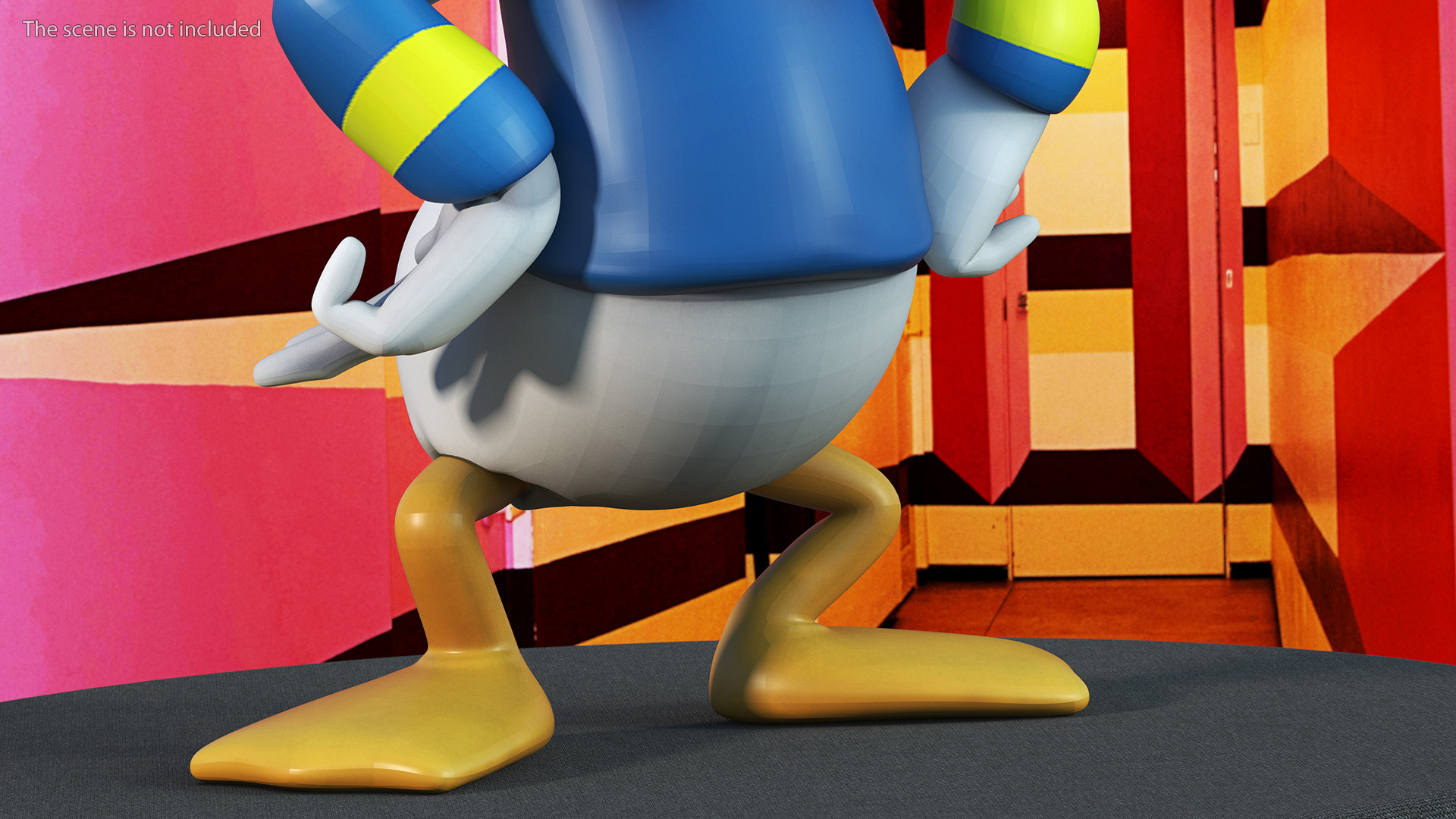 Disney Character Donald Duck Rigged for Maya 3D model