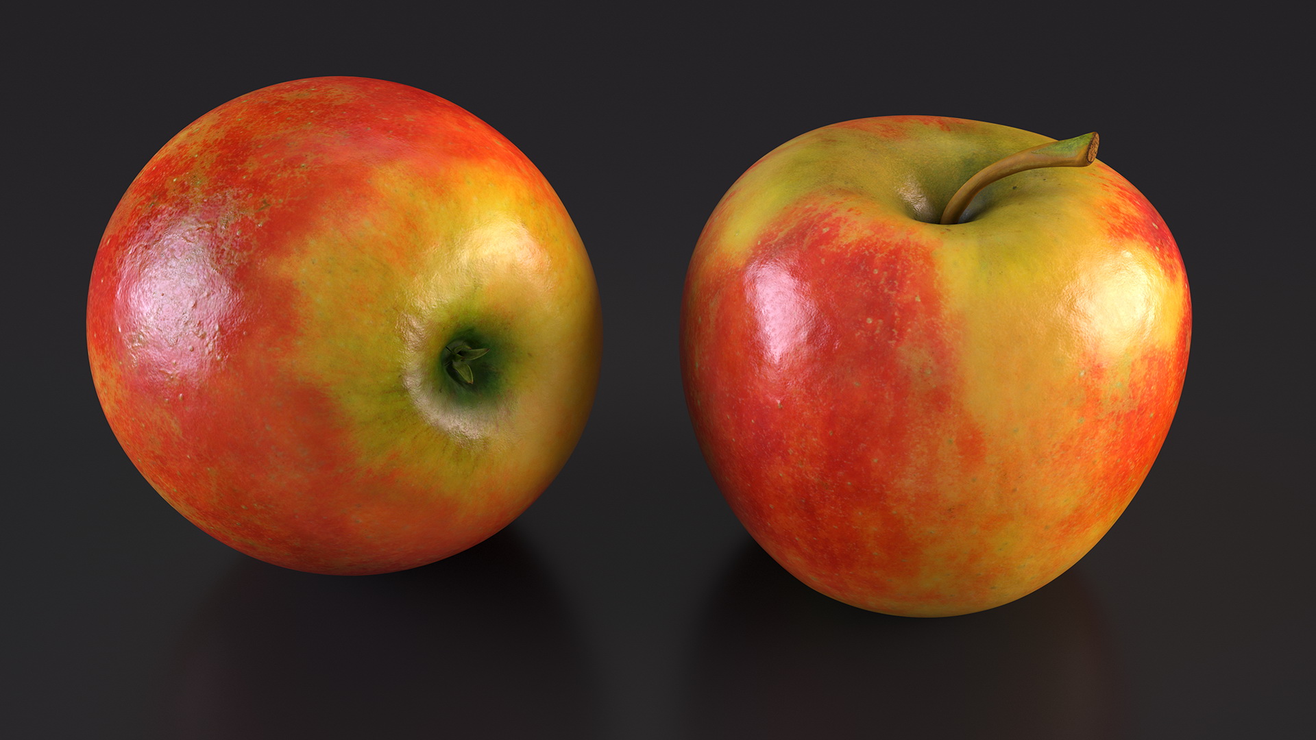 3D Realistic Apple Fruit