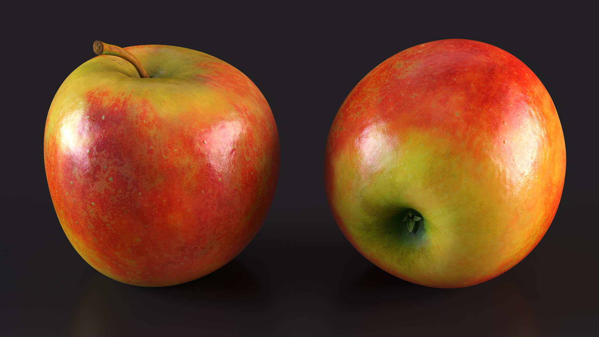 3D Realistic Apple Fruit