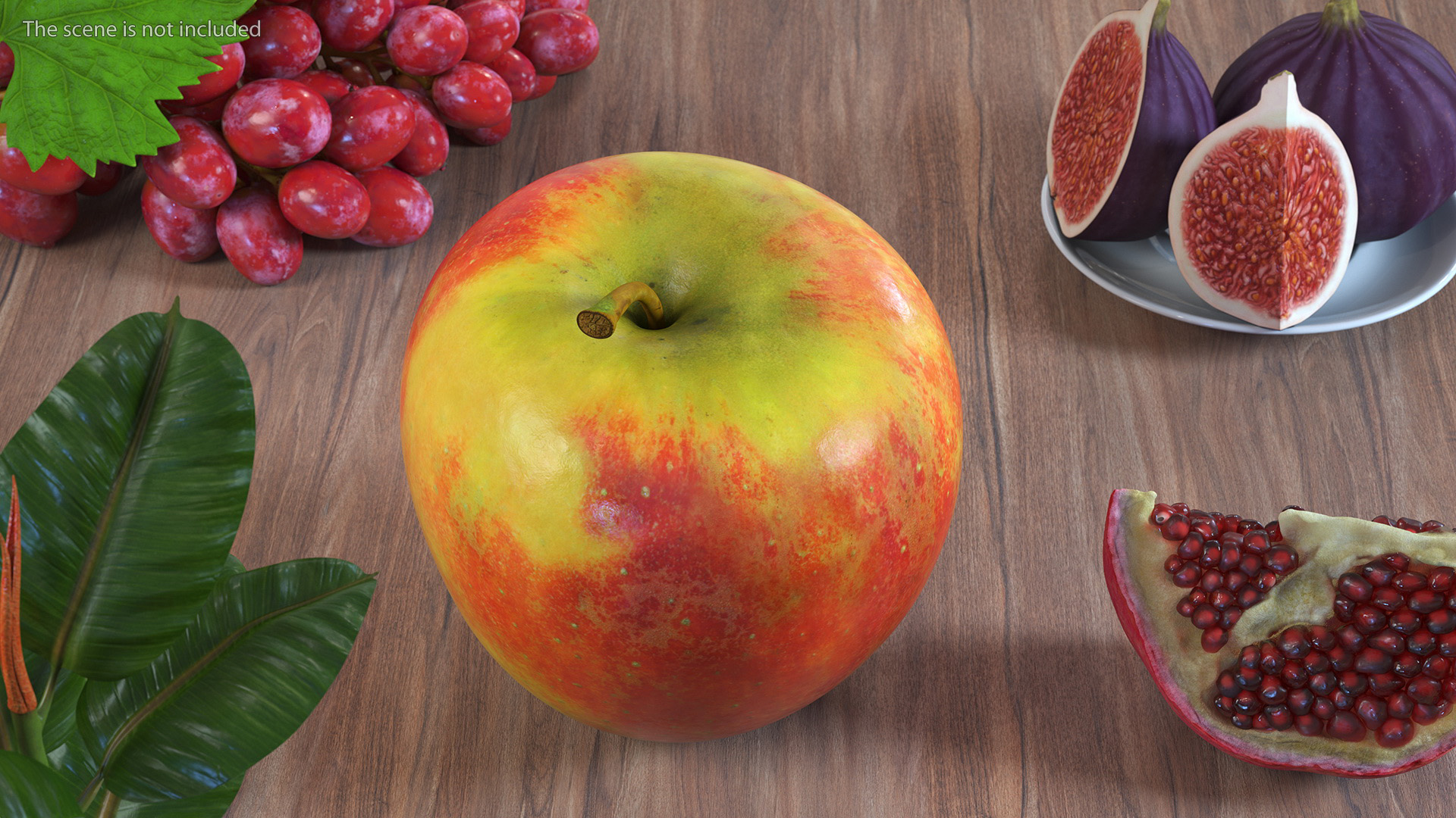 3D Realistic Apple Fruit