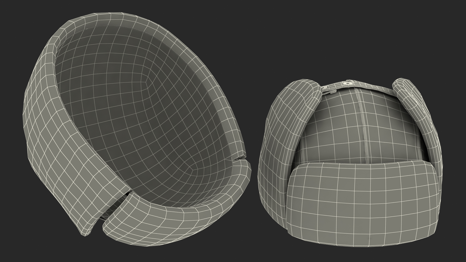 Winter Trapper Hat Fur 3D