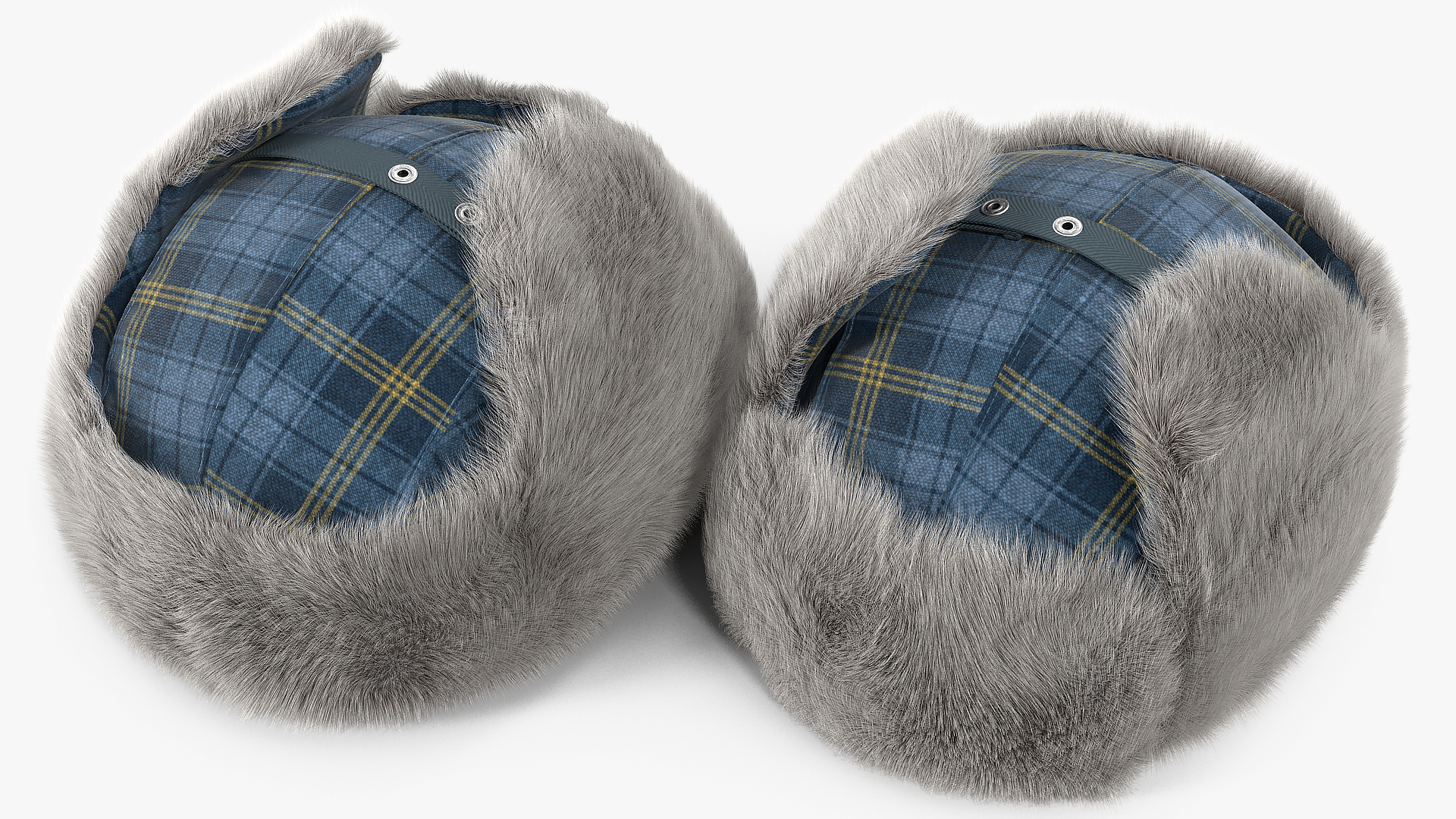 Winter Trapper Hat Fur 3D