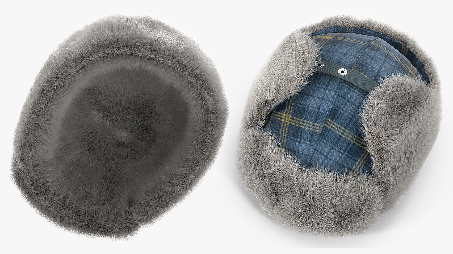 Winter Trapper Hat Fur 3D