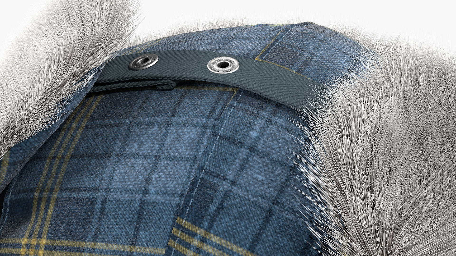 Winter Trapper Hat Fur 3D