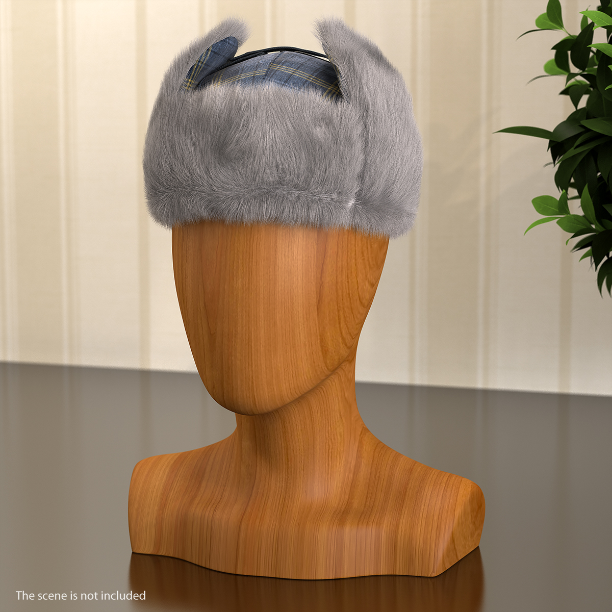 Winter Trapper Hat Fur 3D
