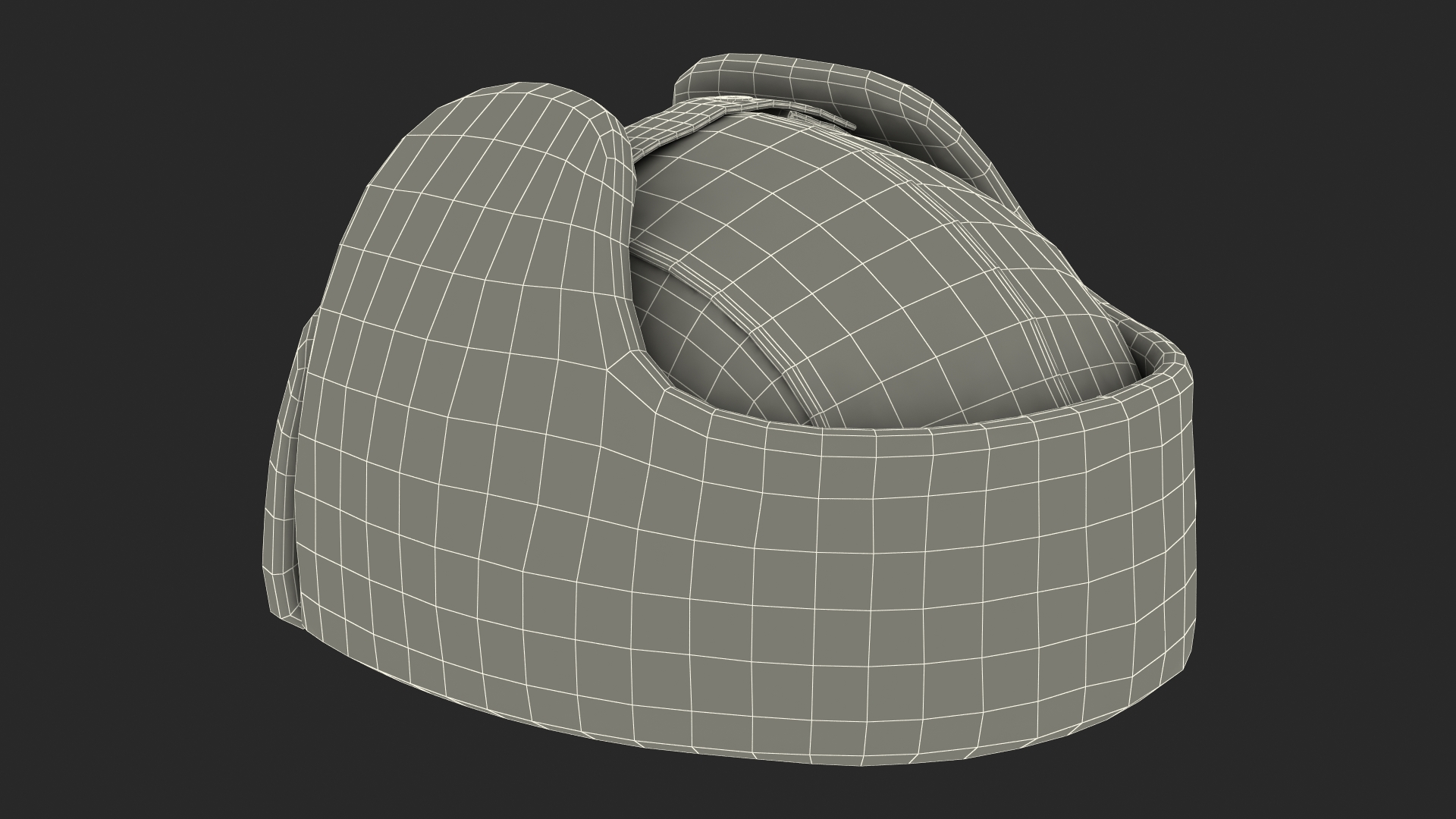 Winter Trapper Hat Fur 3D