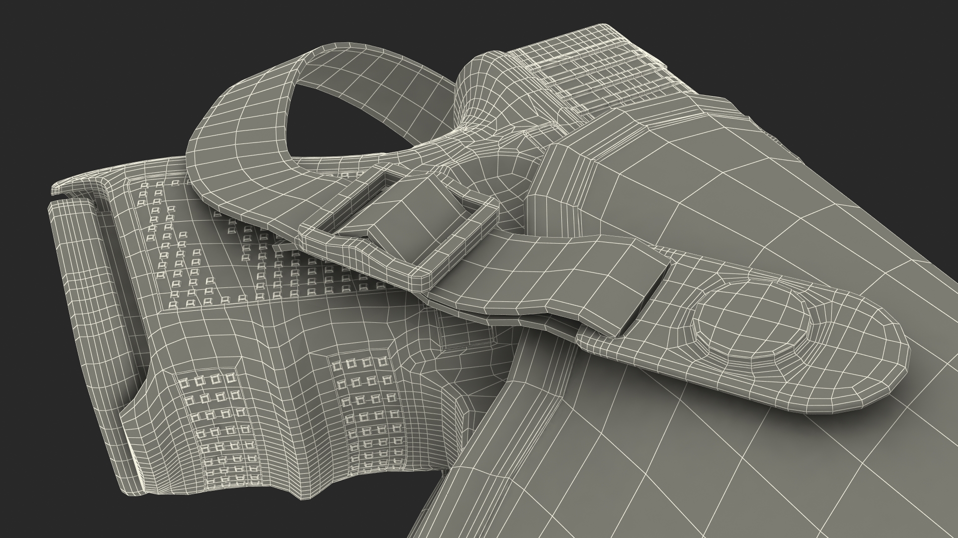 3D model Glock 26 and Tactical Nylon Holster