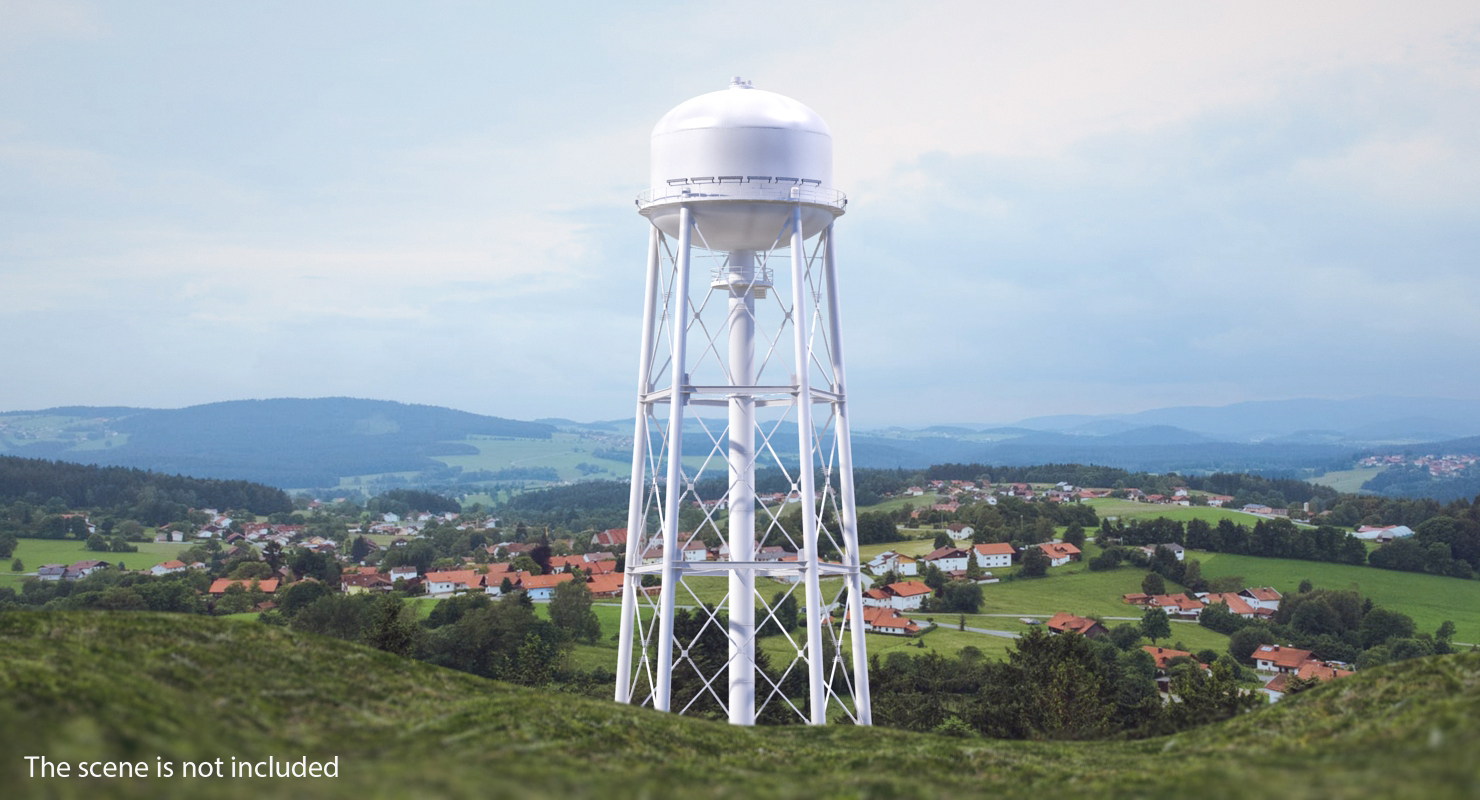 Water Storage Tower 3D model