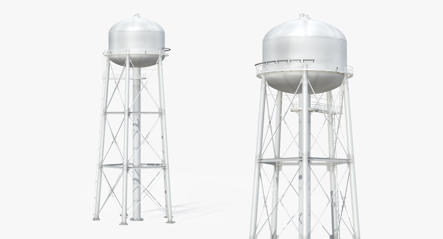 Water Storage Tower 3D model