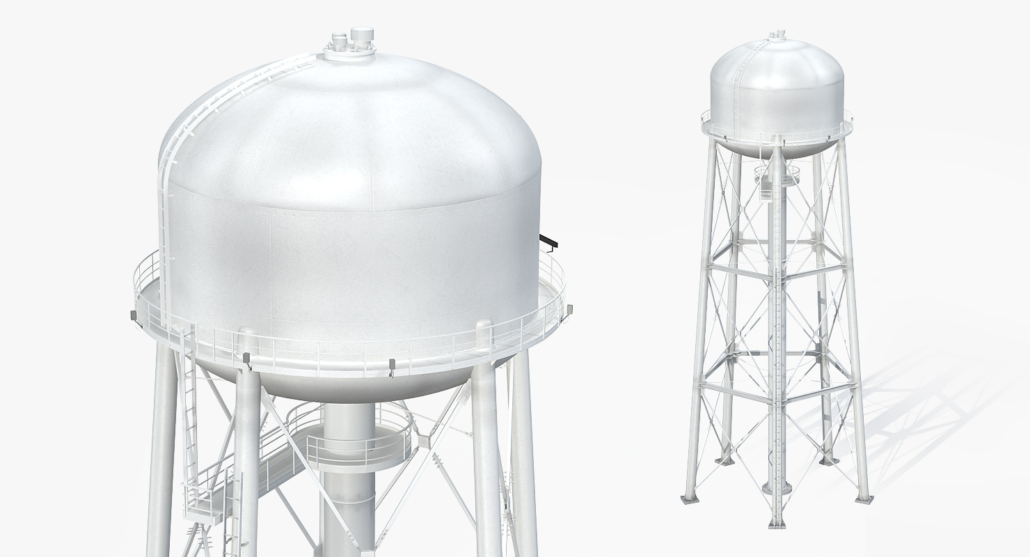 Water Storage Tower 3D model