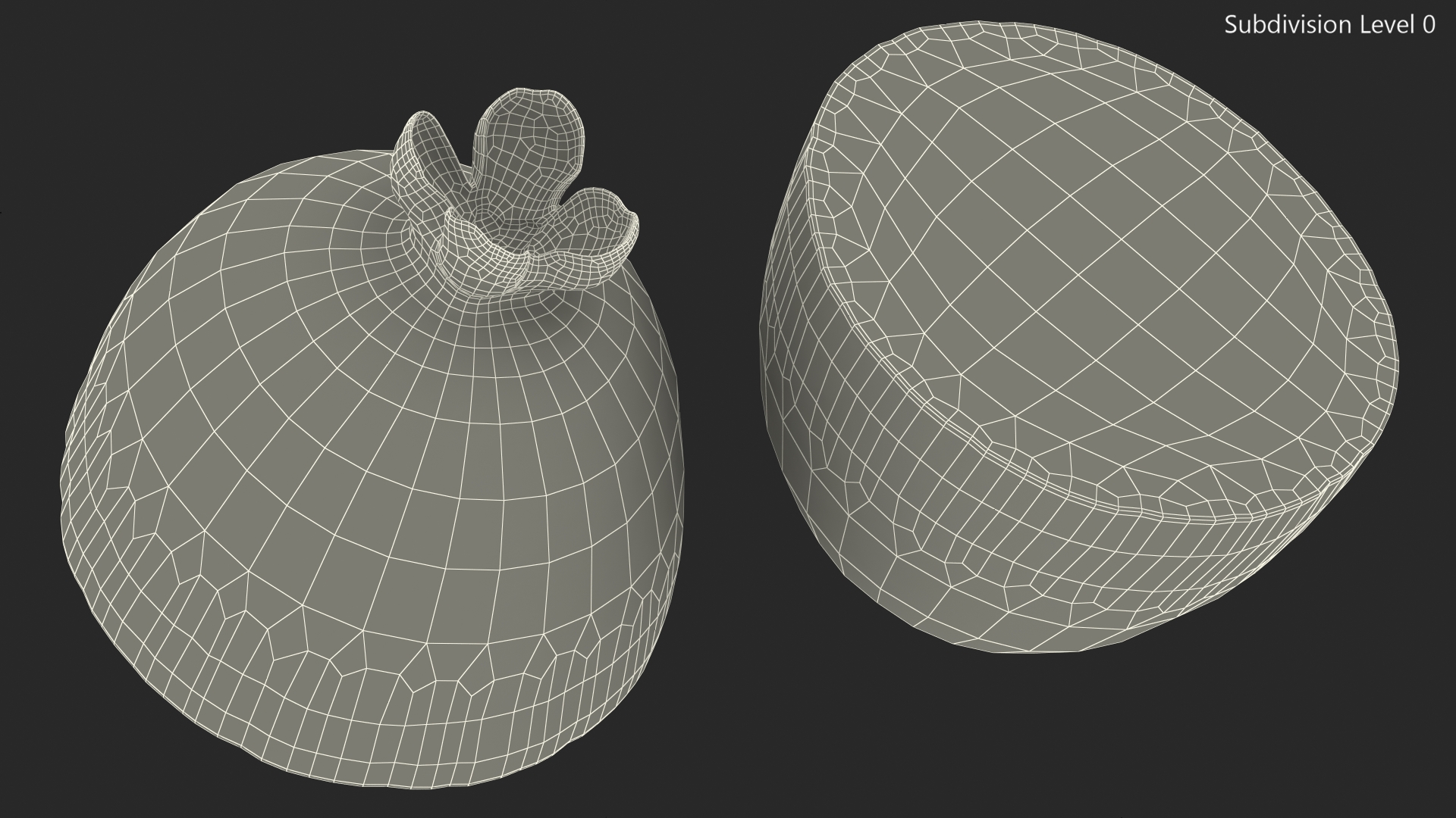 Feijoa Fruit Halves 3D model