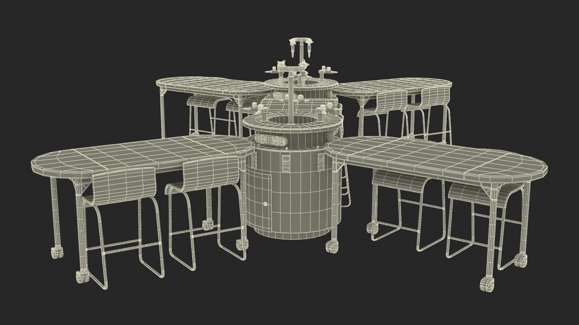3D Modular Table Set for Chemistry Classroom