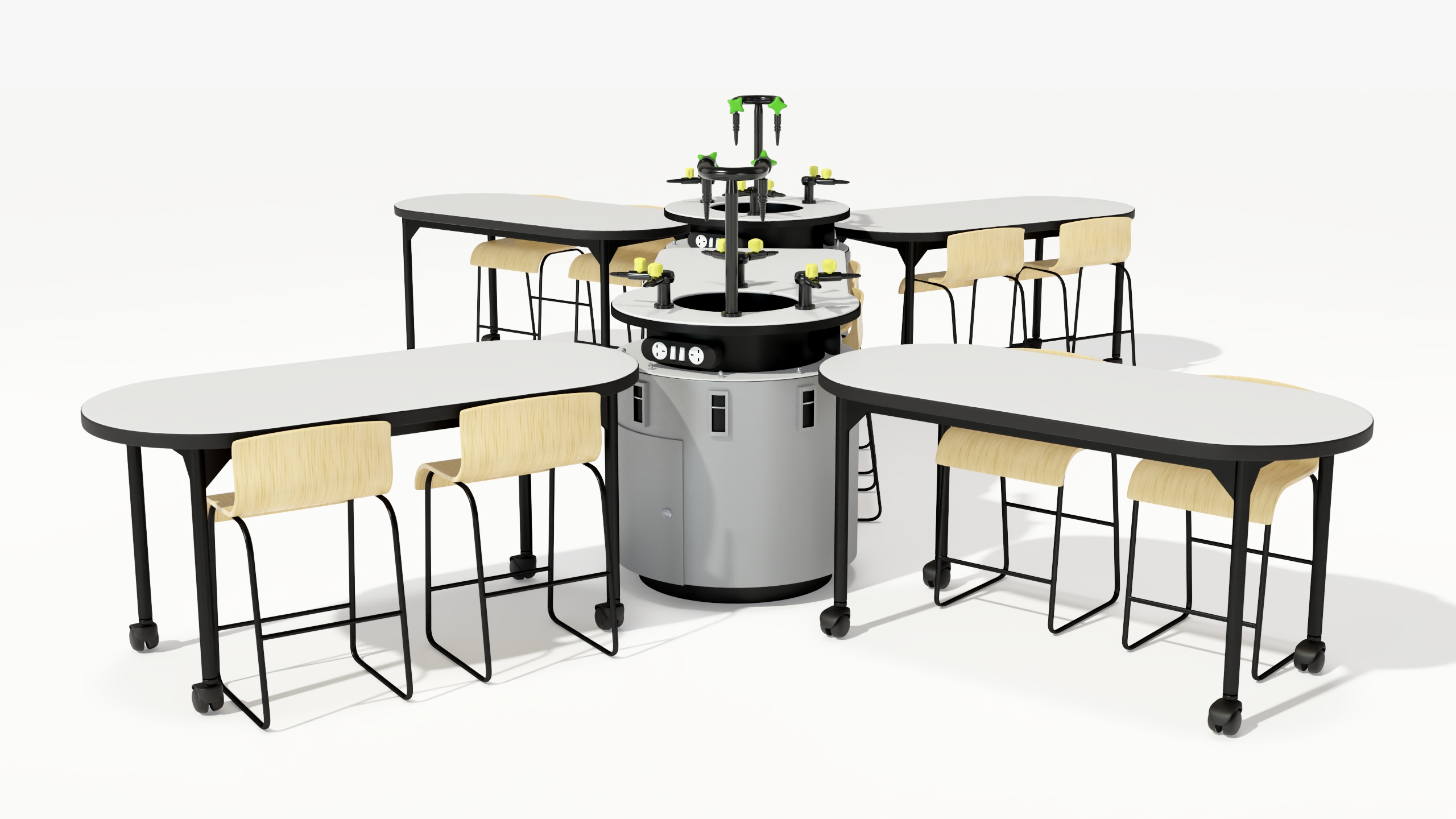 3D Modular Table Set for Chemistry Classroom