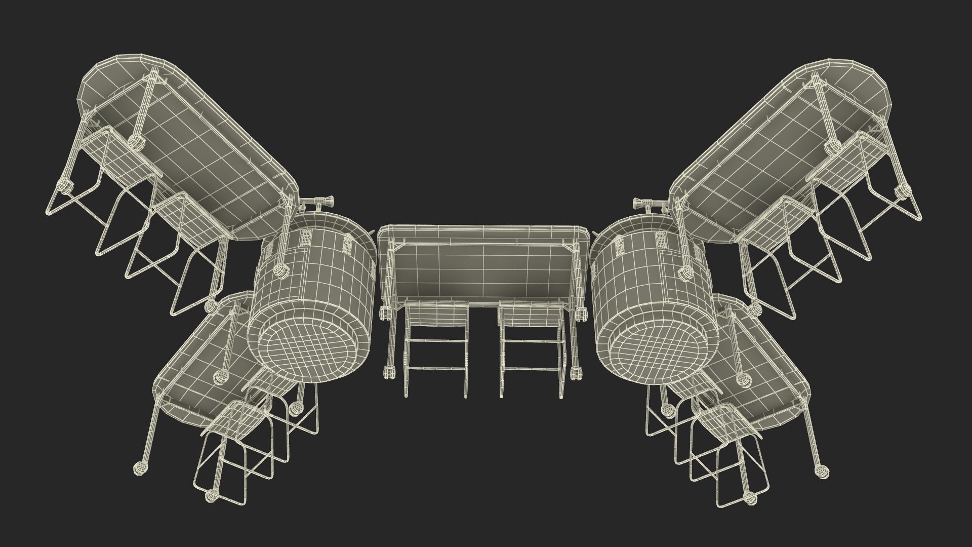 3D Modular Table Set for Chemistry Classroom
