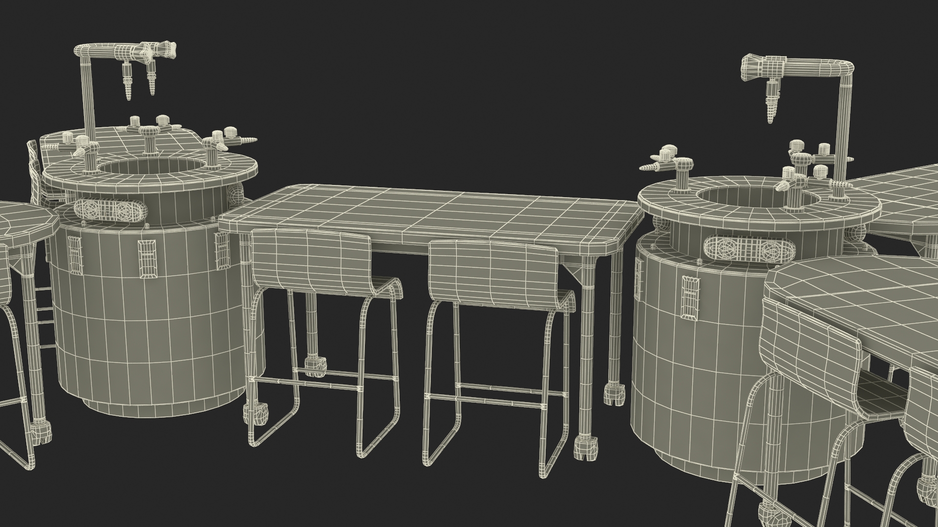 3D Modular Table Set for Chemistry Classroom