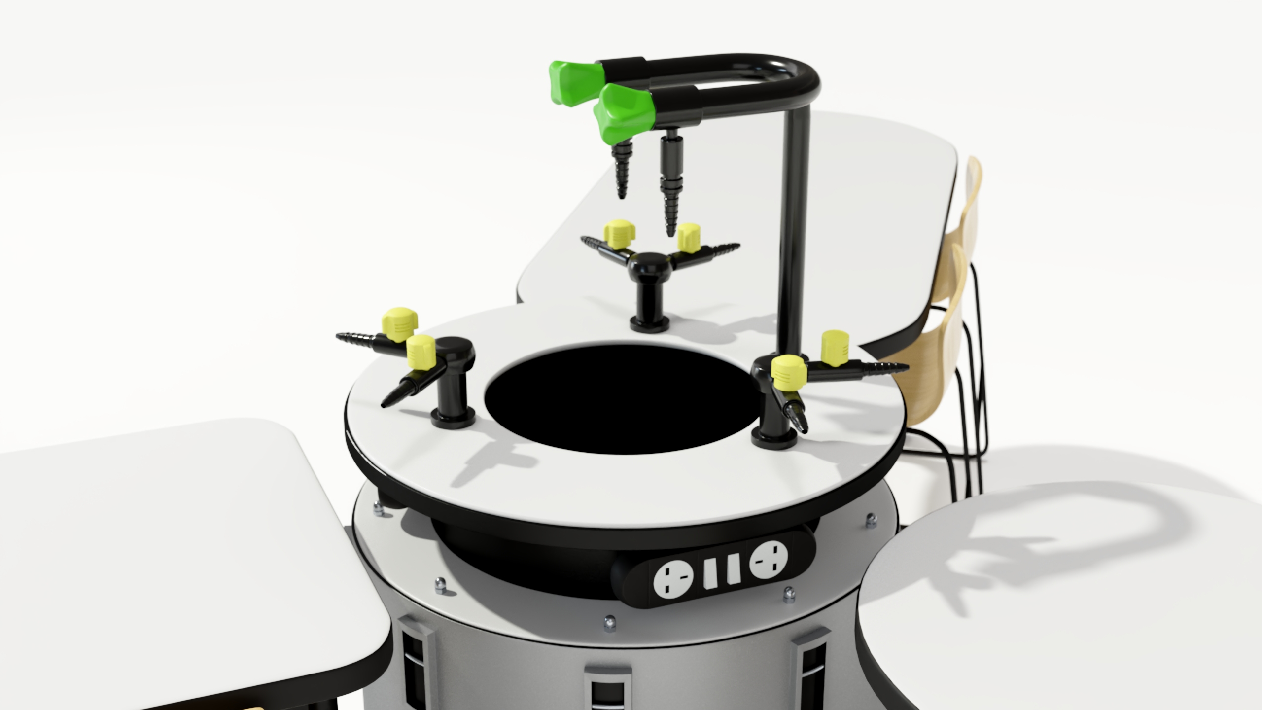3D Modular Table Set for Chemistry Classroom