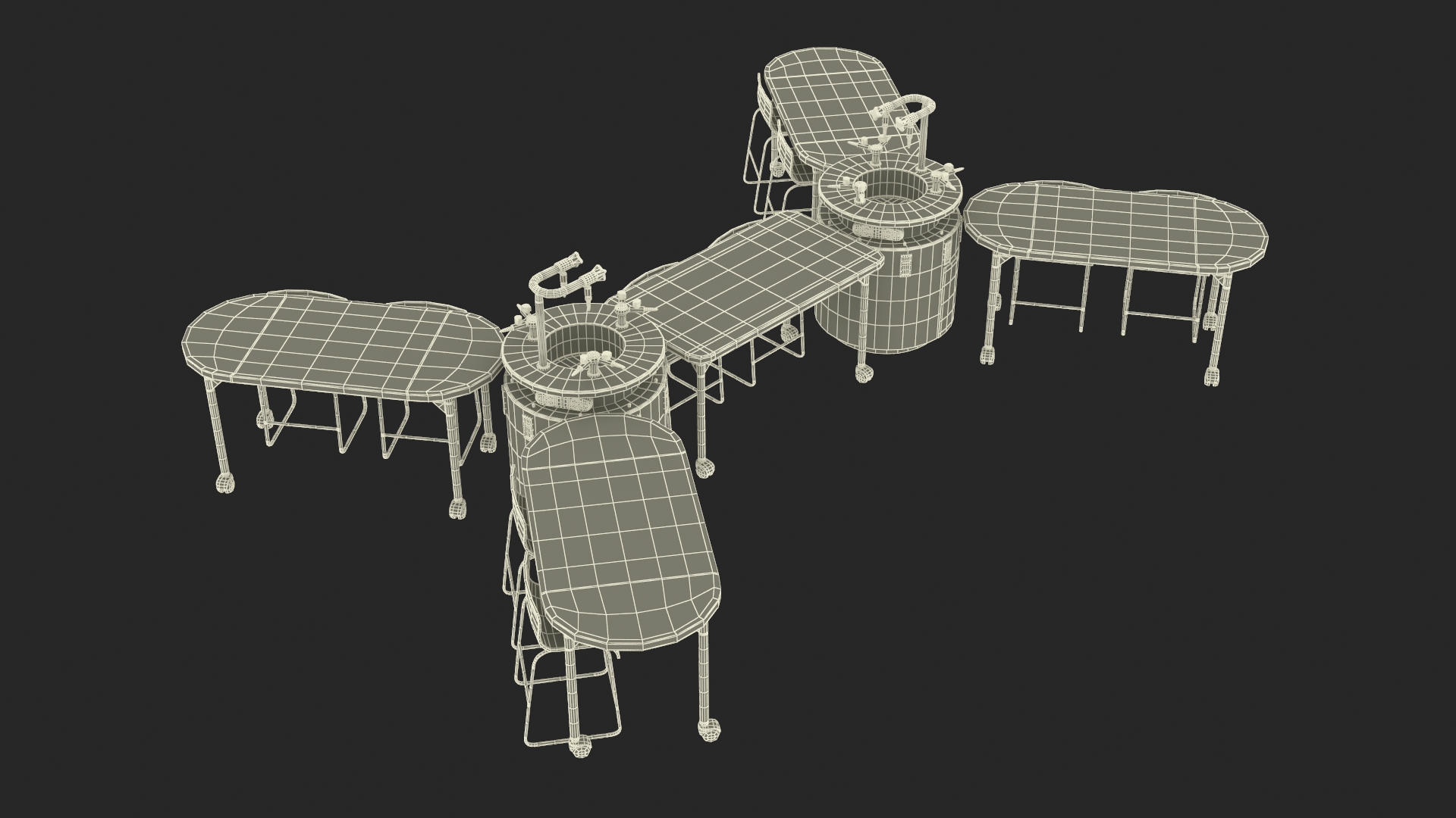 3D Modular Table Set for Chemistry Classroom