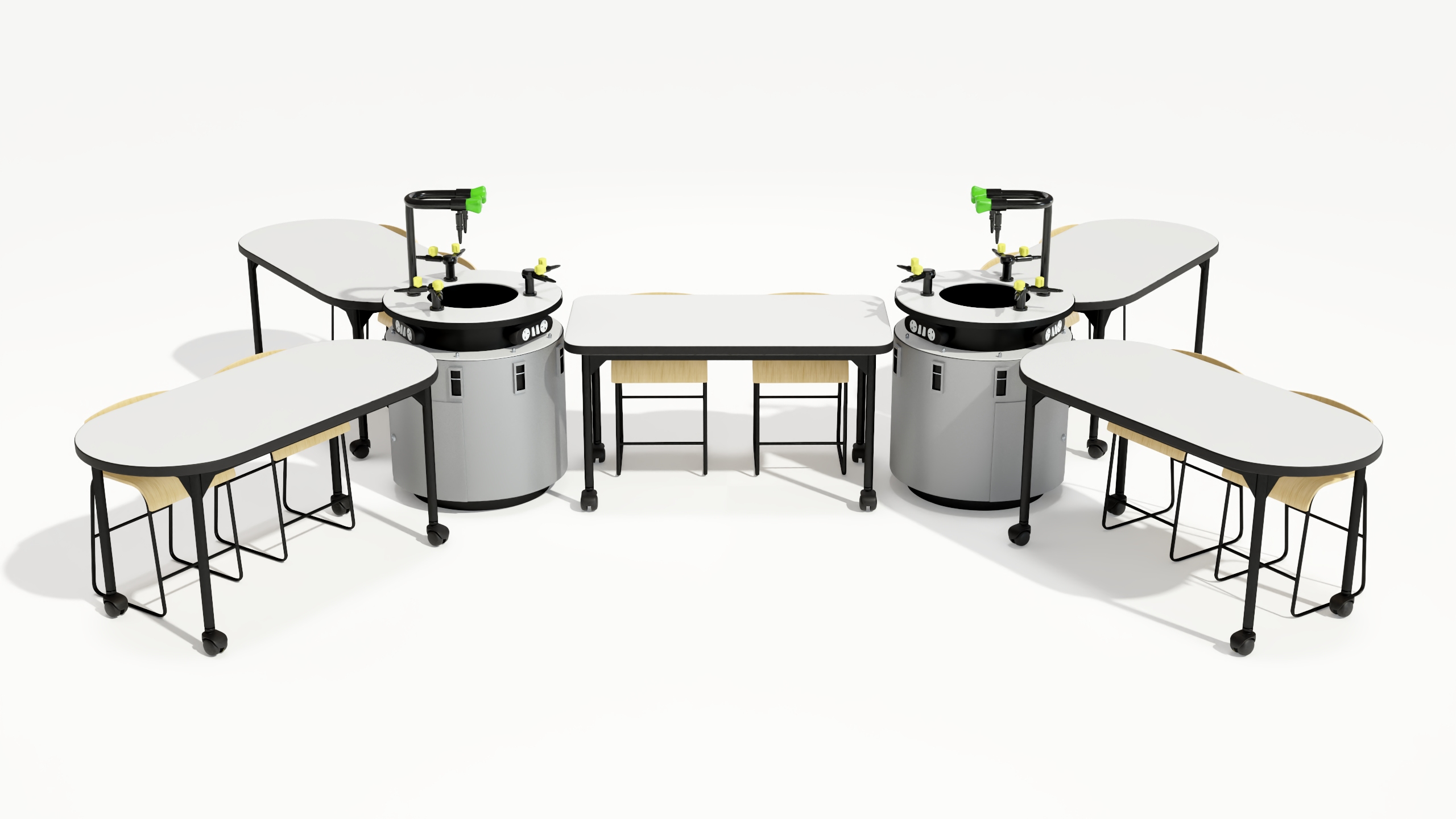 3D Modular Table Set for Chemistry Classroom