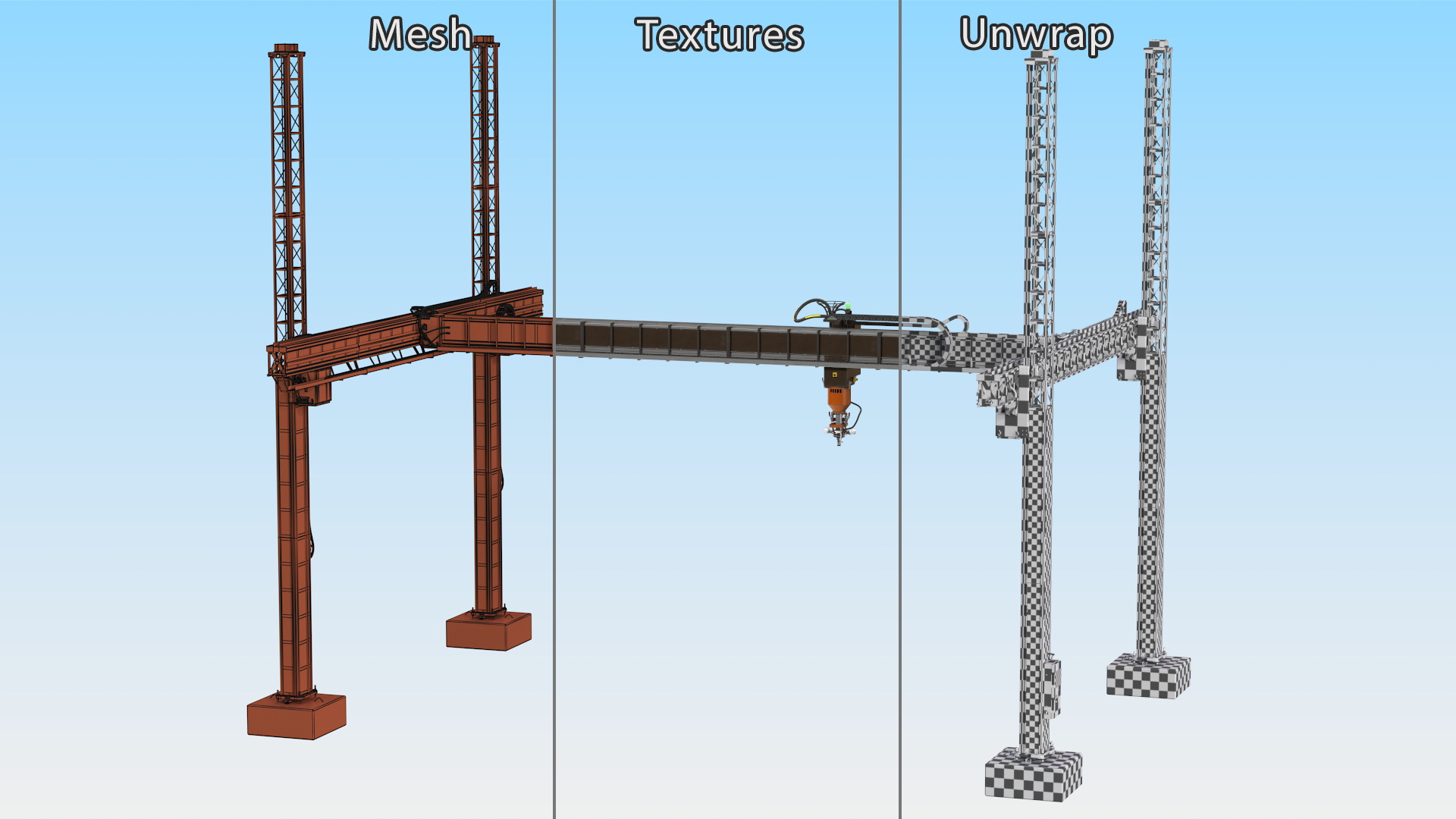 3D model Construction 3D Printer Module