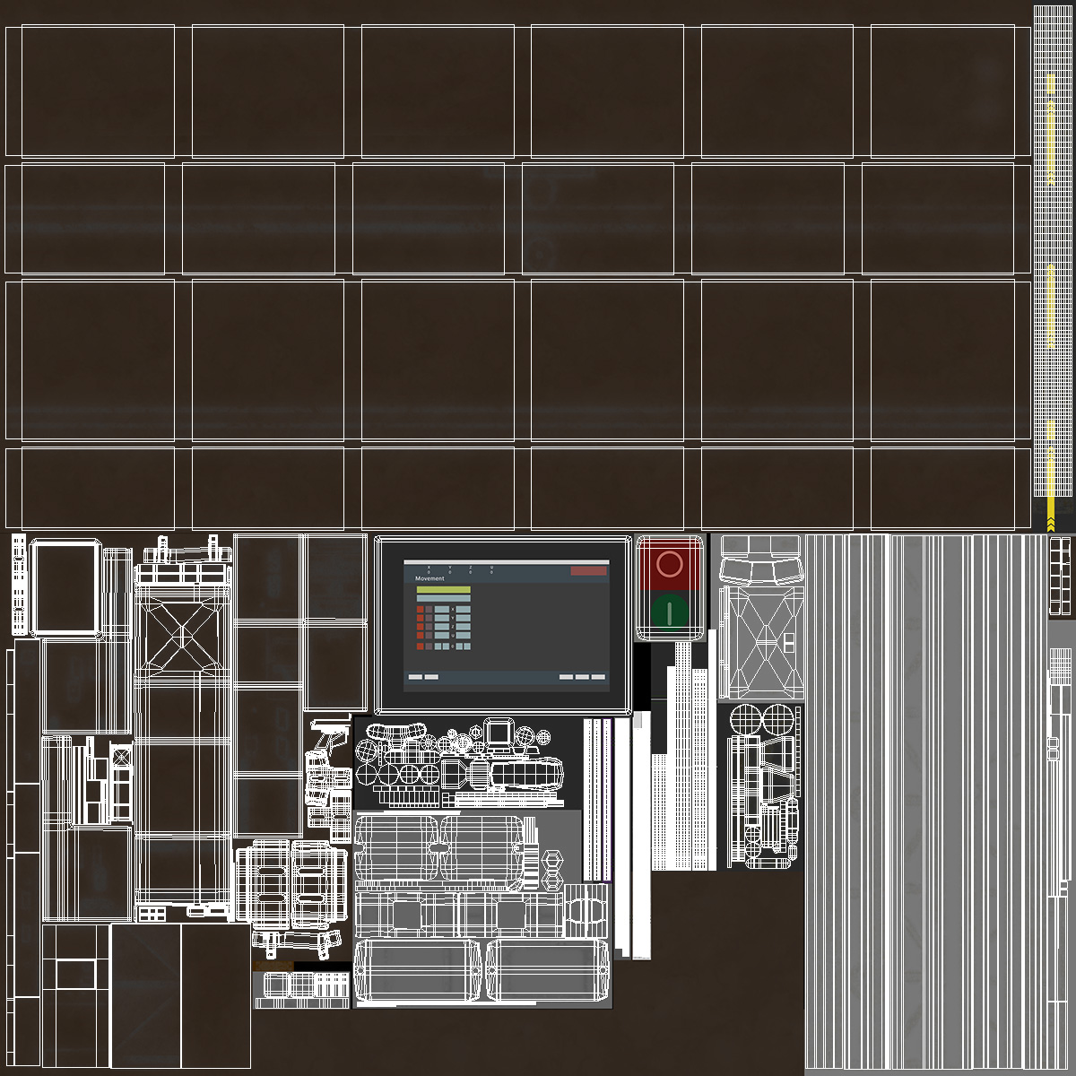 3D model Construction 3D Printer Module