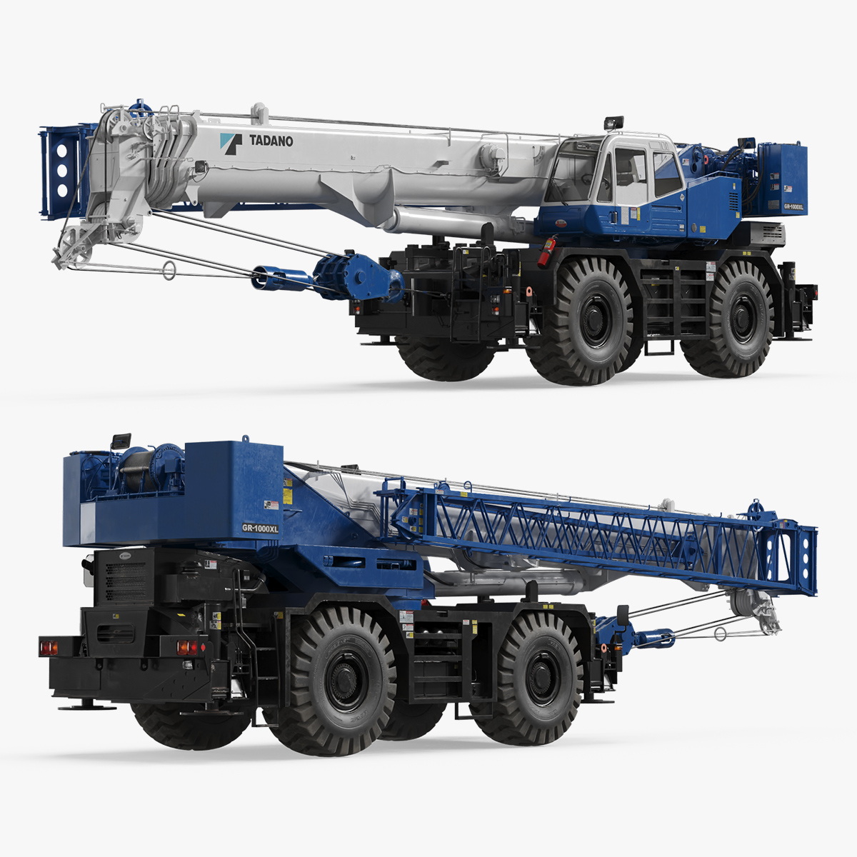 Tadano GR1000XL Mobile Crane 3D model preview