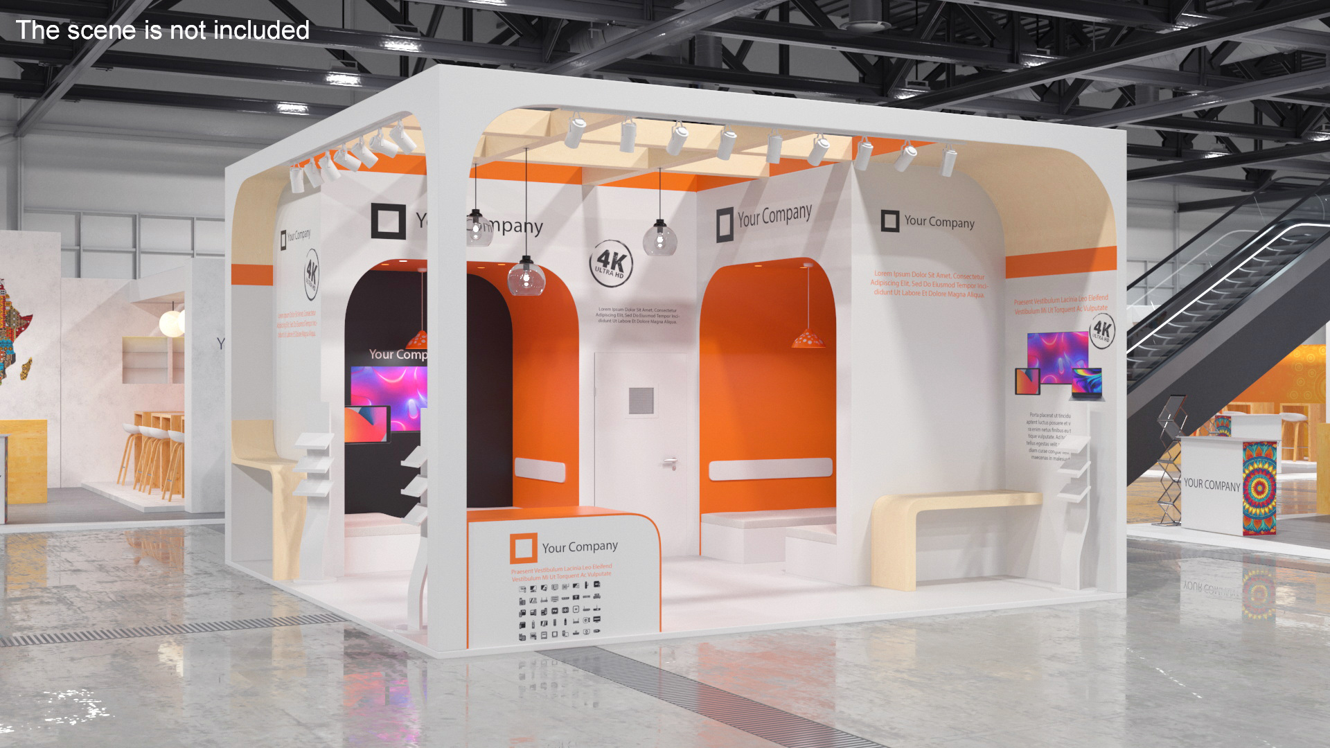 Stand for Electronics Trade Fair 3D