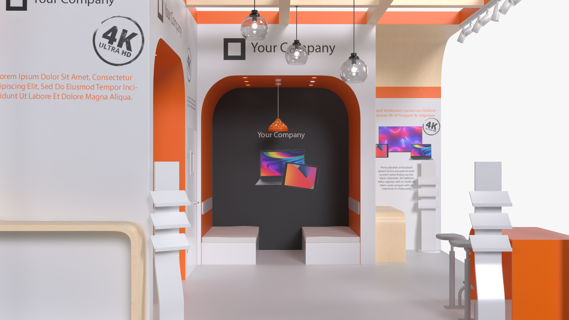 Stand for Electronics Trade Fair 3D