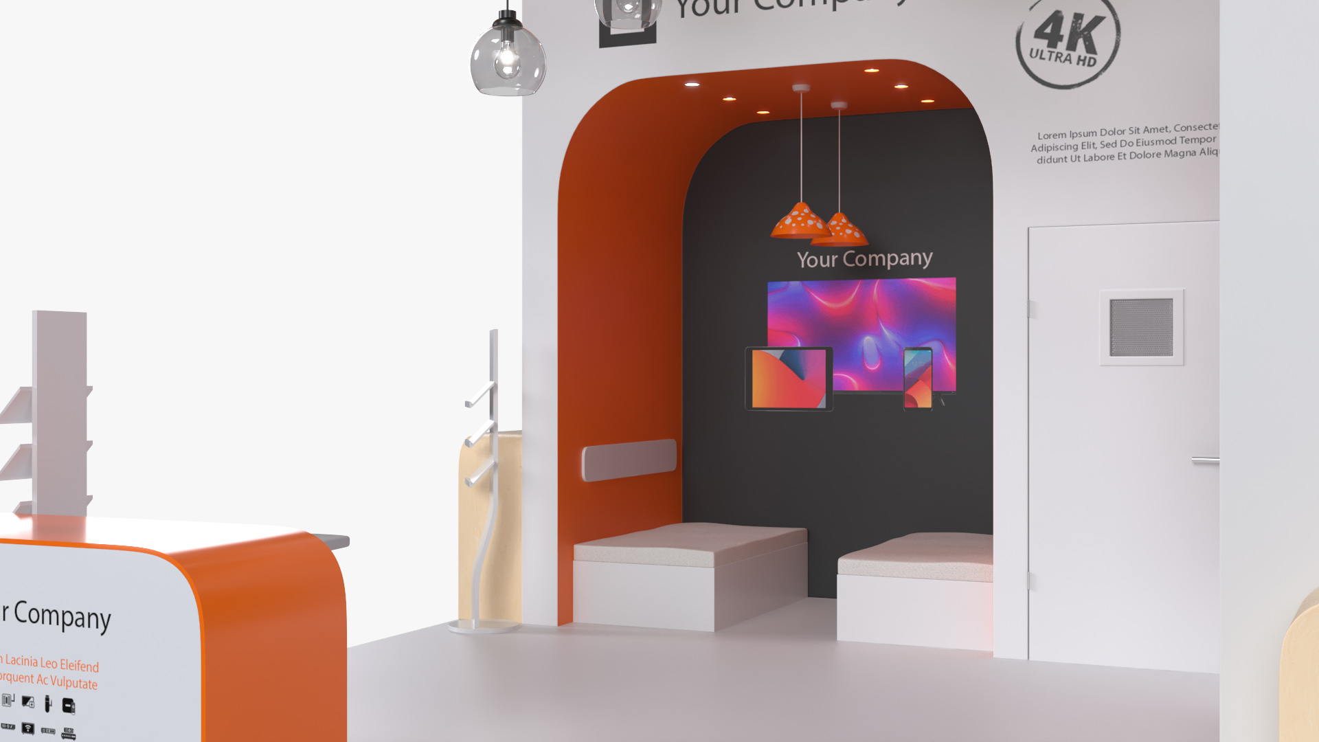 Stand for Electronics Trade Fair 3D
