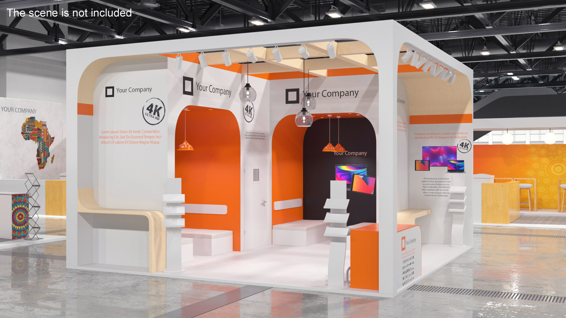 Stand for Electronics Trade Fair 3D