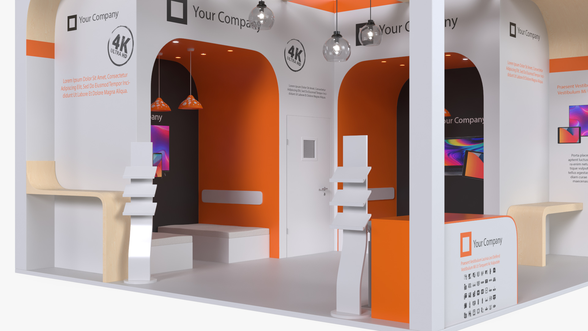 Stand for Electronics Trade Fair 3D