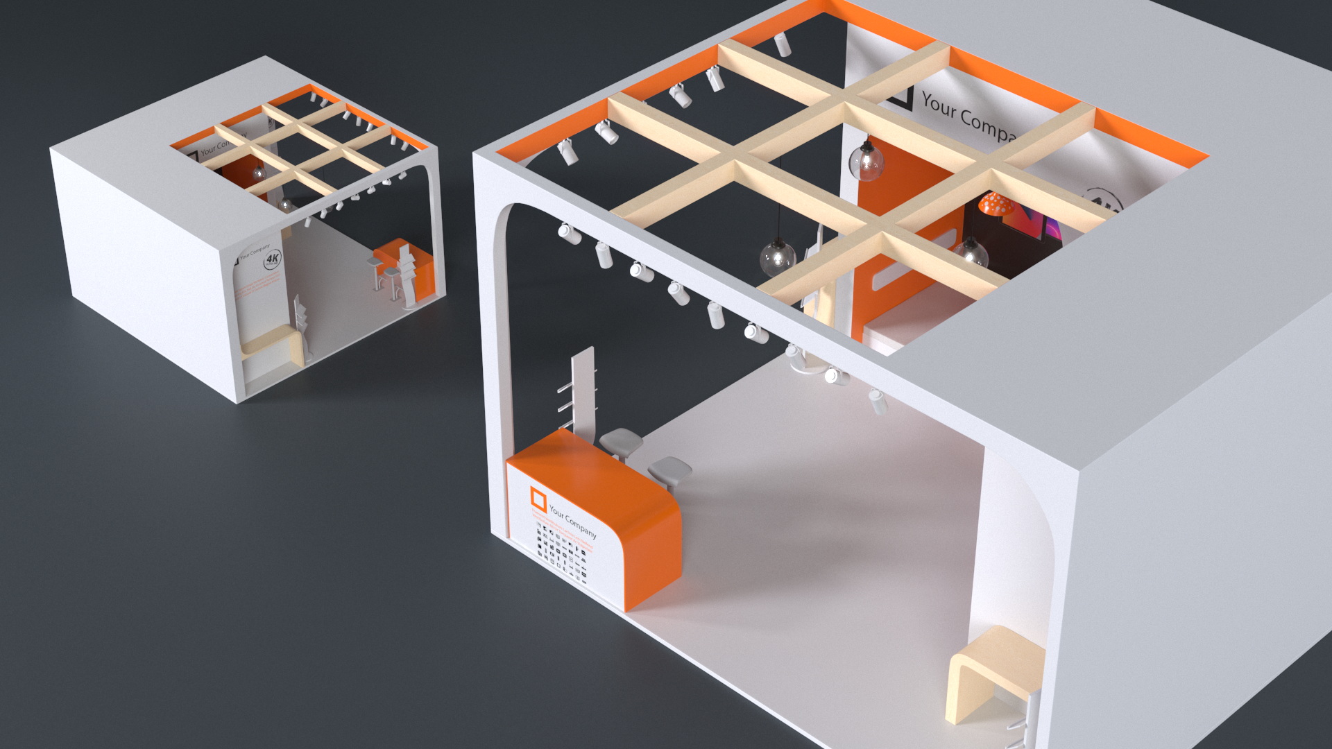 Stand for Electronics Trade Fair 3D
