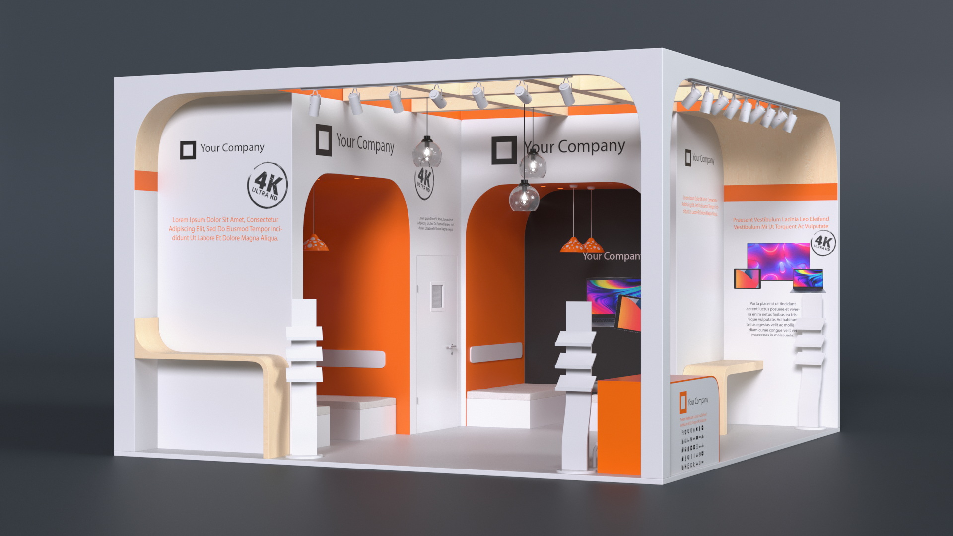 Stand for Electronics Trade Fair 3D