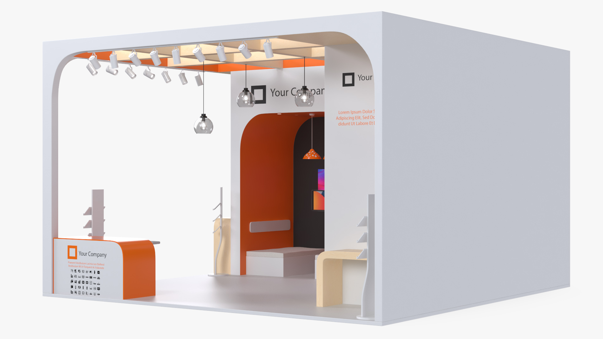 Stand for Electronics Trade Fair 3D