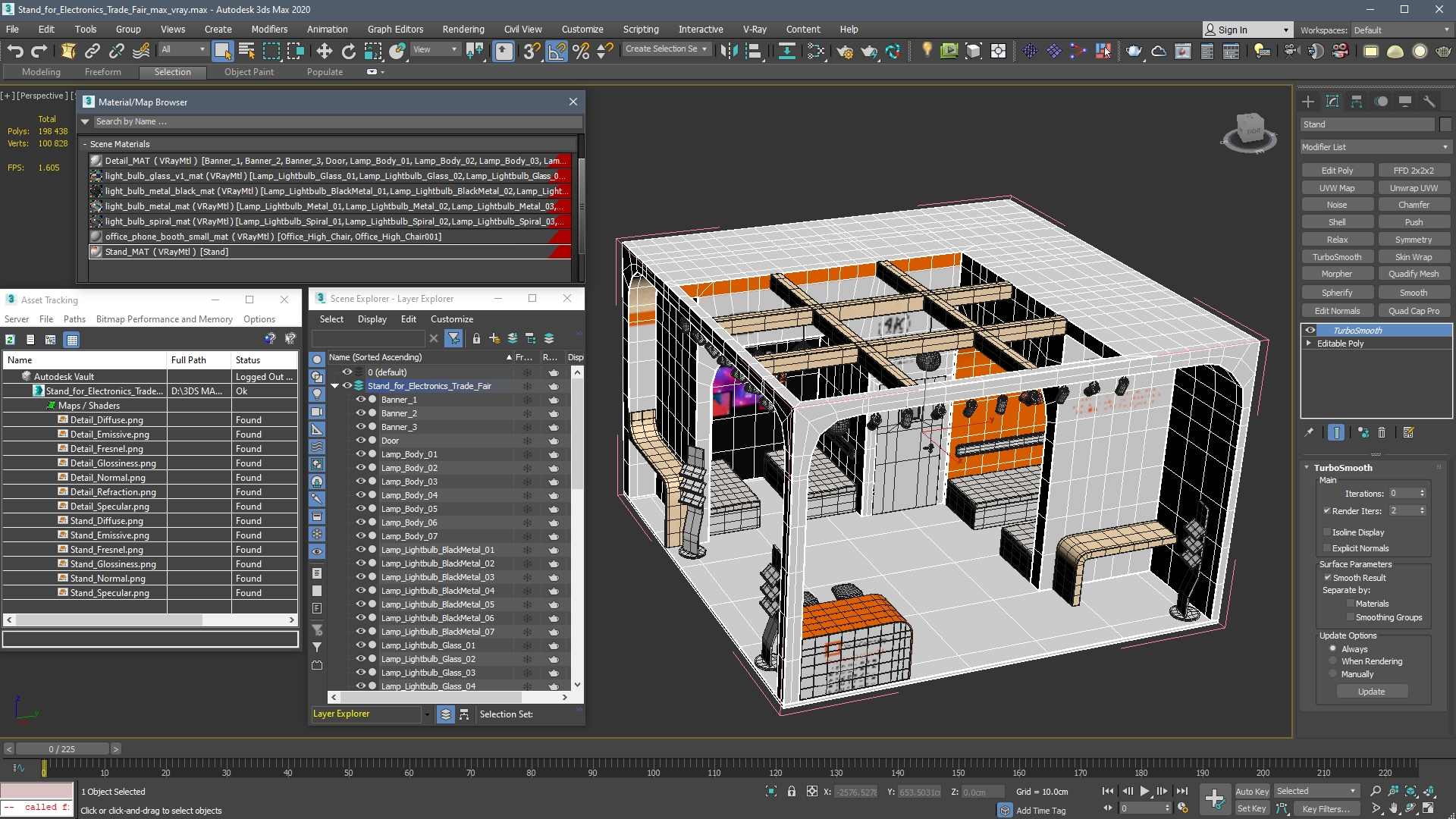 Stand for Electronics Trade Fair 3D