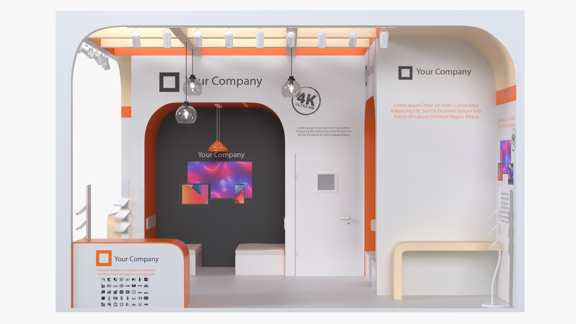 Stand for Electronics Trade Fair 3D