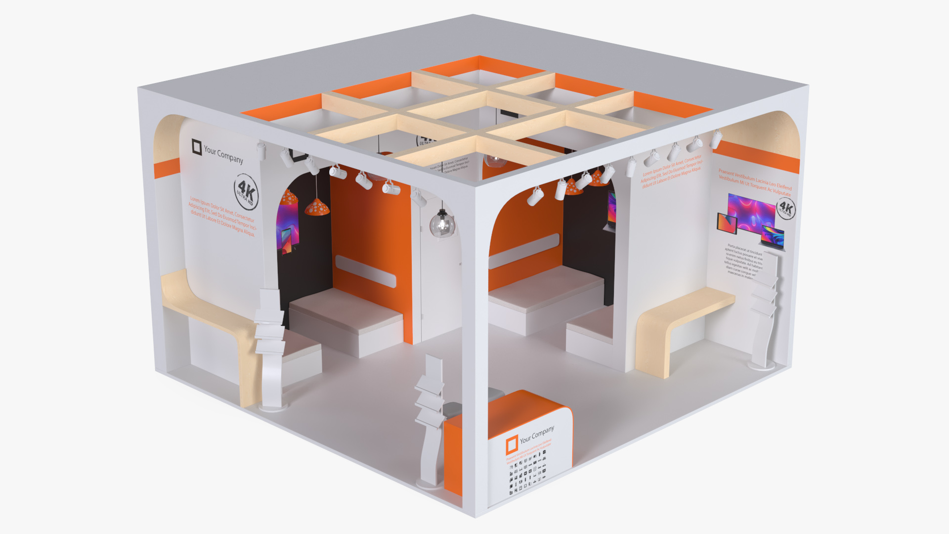 Stand for Electronics Trade Fair 3D