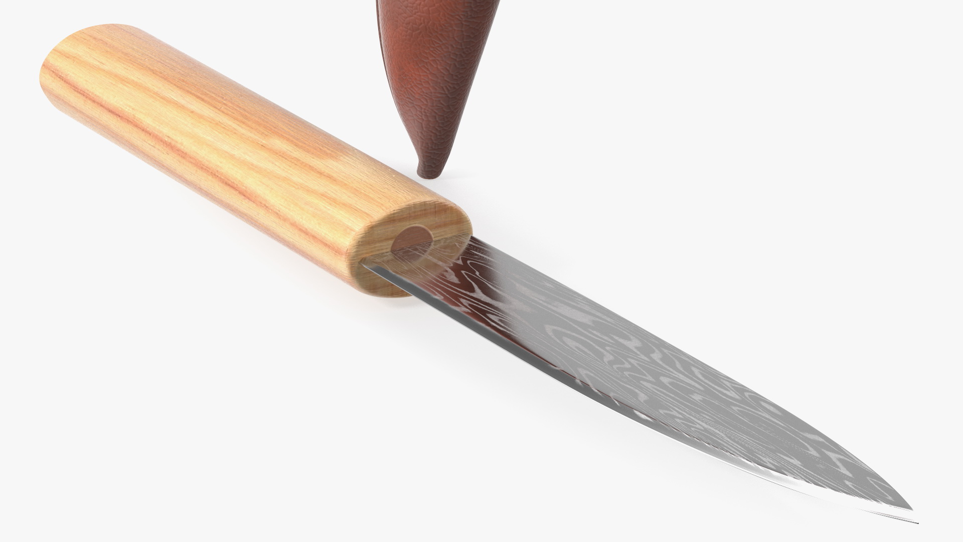 Viking Age Knife and Scabbard 3D model