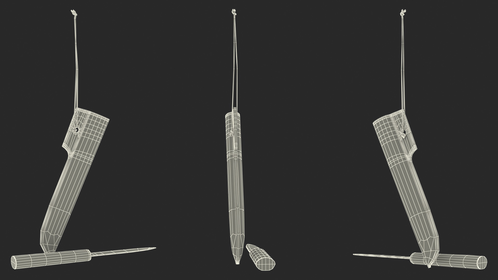 Viking Age Knife and Scabbard 3D model