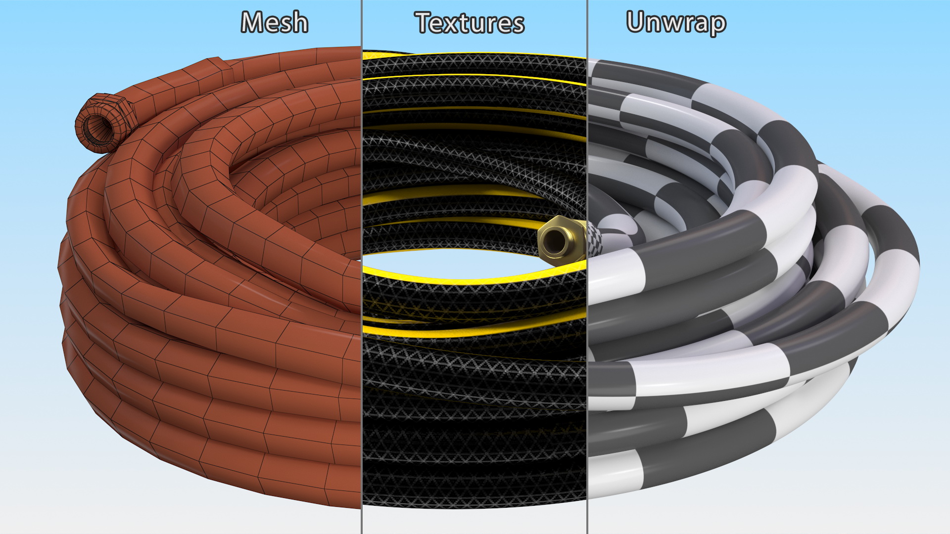 Black Garden Hose 3D