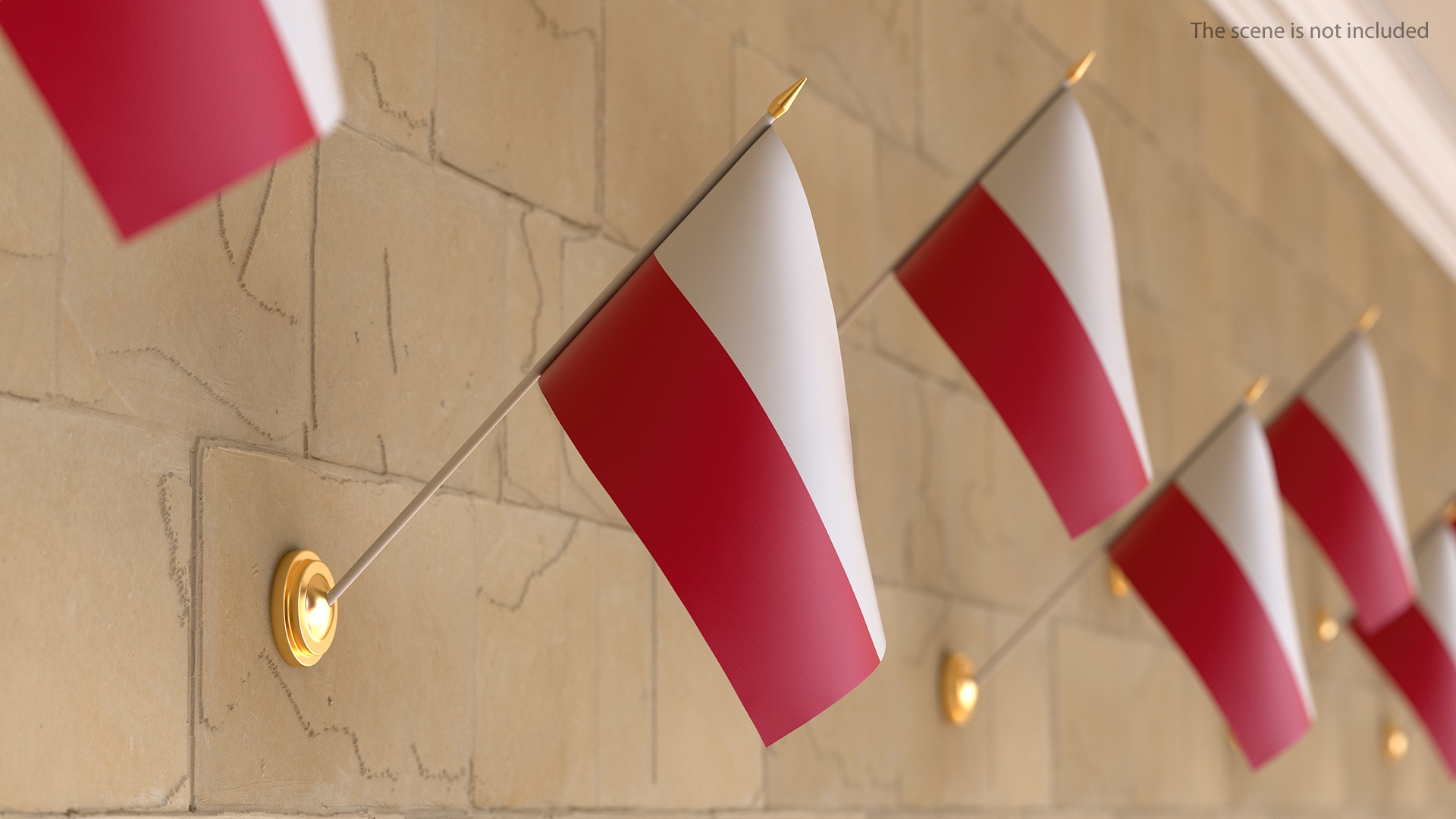 3D Wall Flag Poland