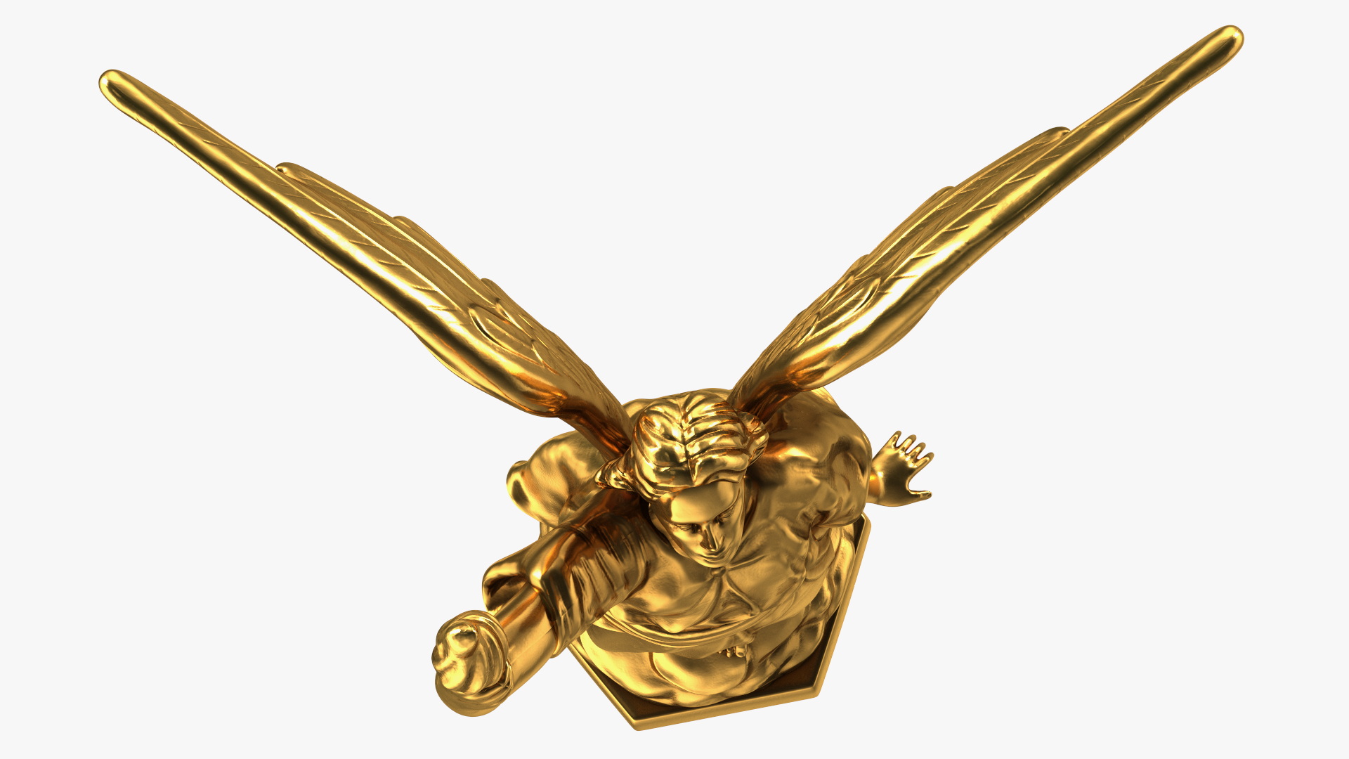 3D model Fantasy Gold Angel Statue